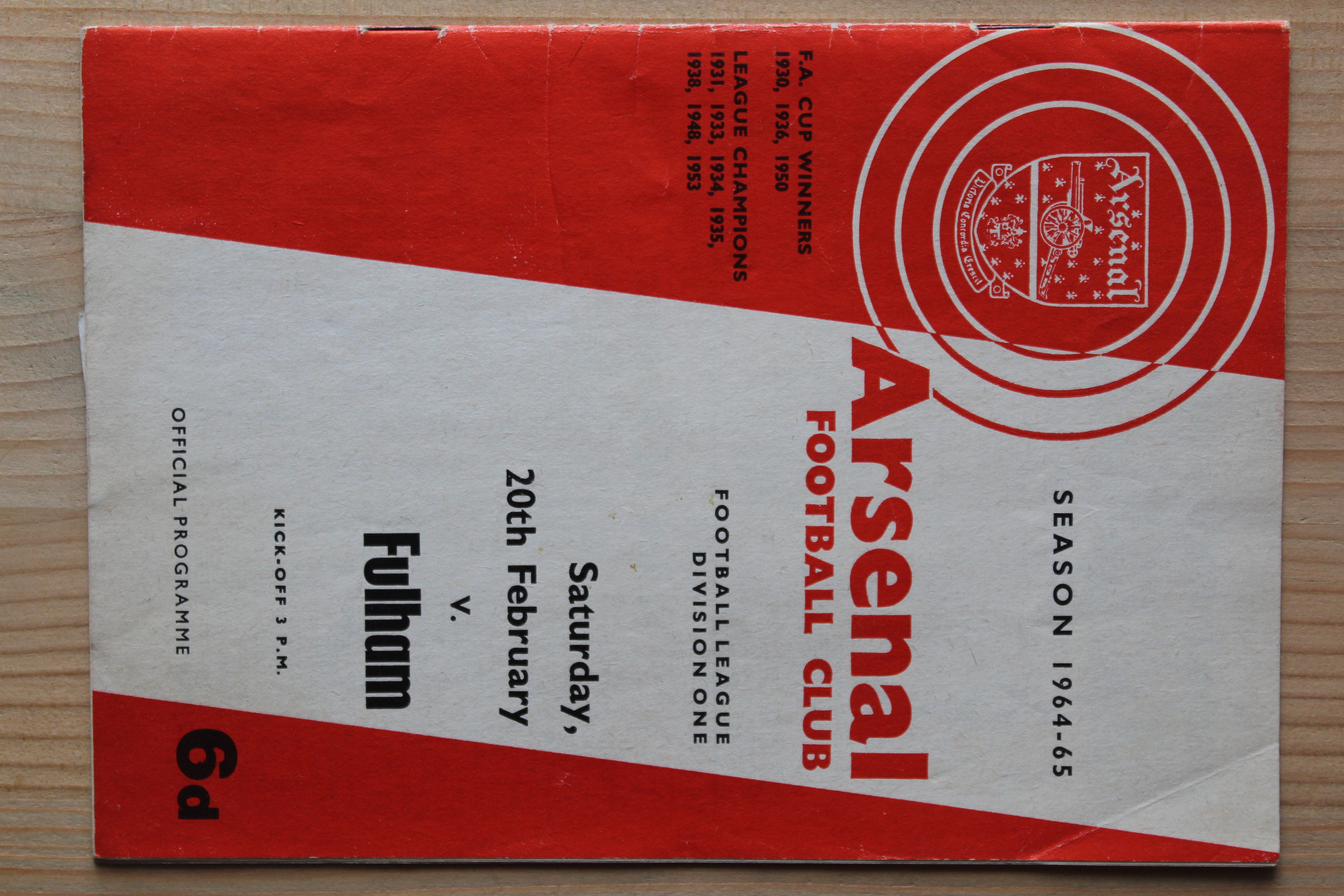 Arsenal FC v Fulham FC