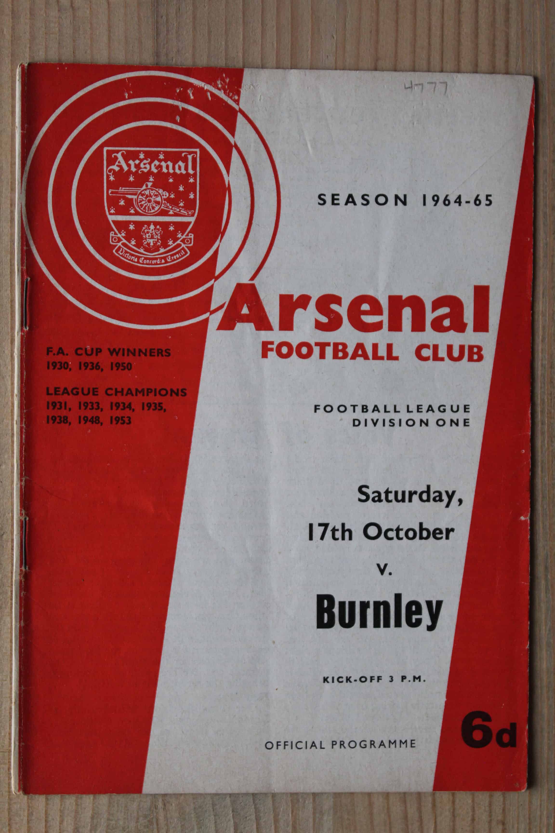 Arsenal FC v Burnley FC