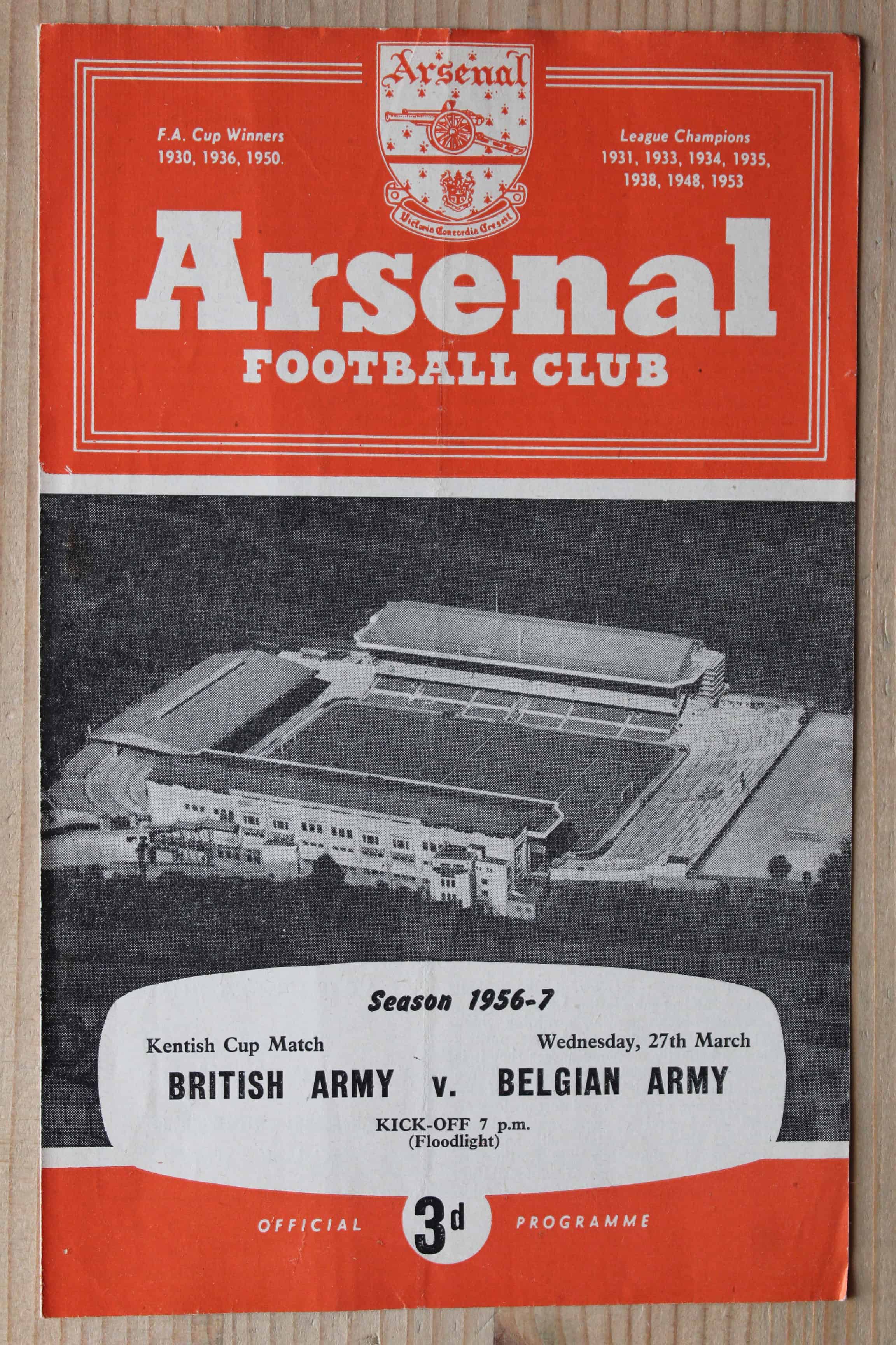 British Army v Belgium Army