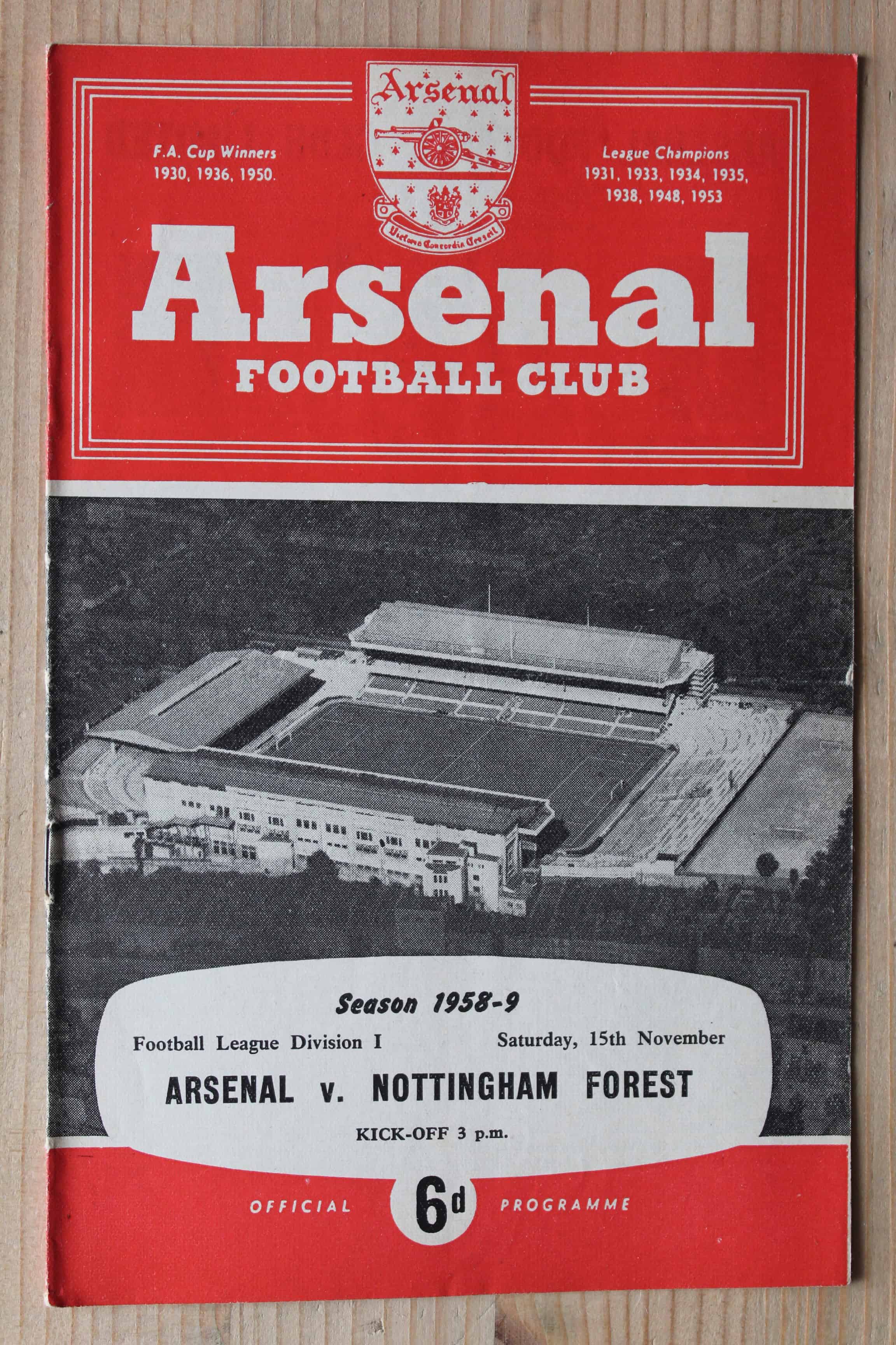 Arsenal FC v Nottingham Forest FC