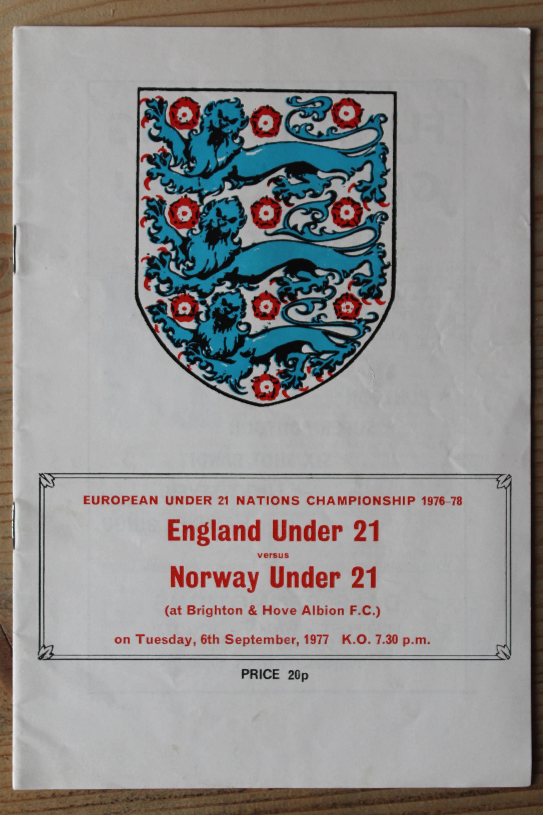 England (U21`s) v Norwich City (U21`s)