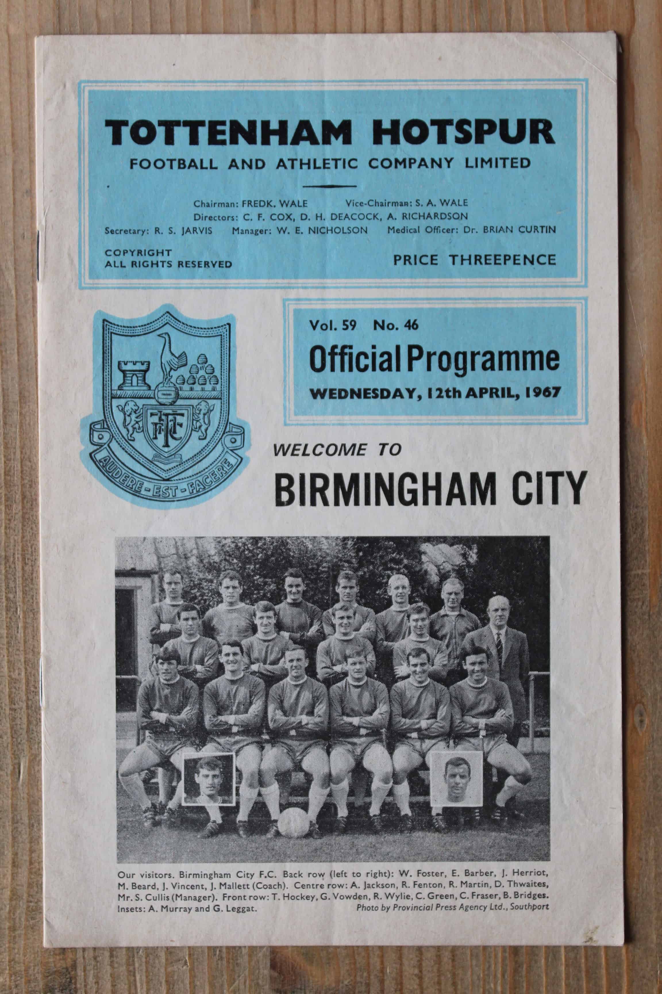 Tottenham Hotspur FC v Birmingham City FC