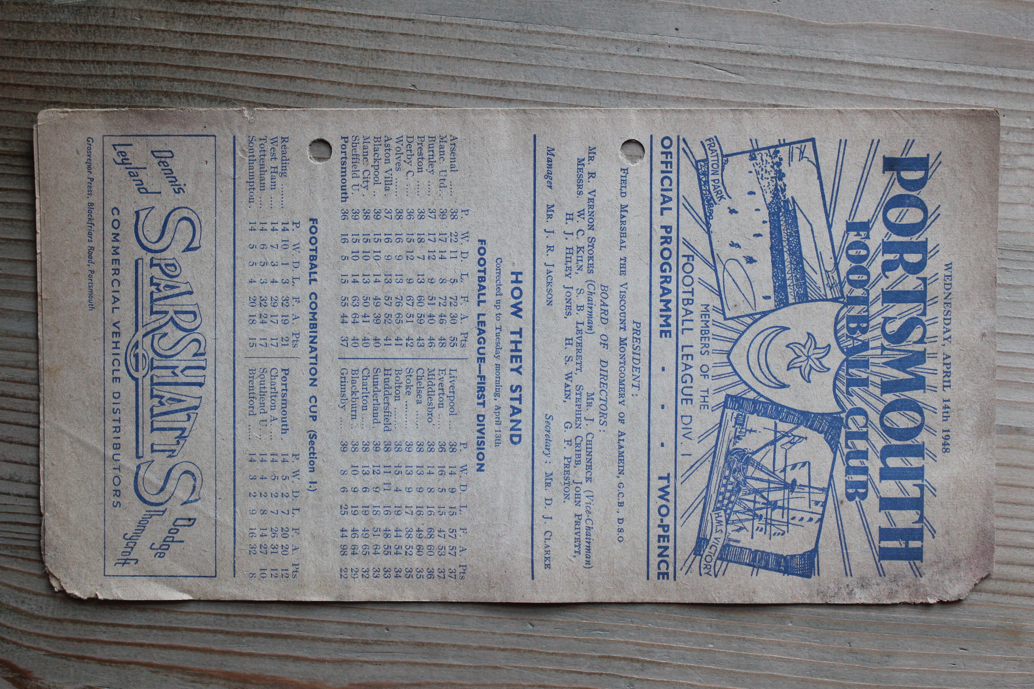 Portsmouth FC v Middlesbrough FC