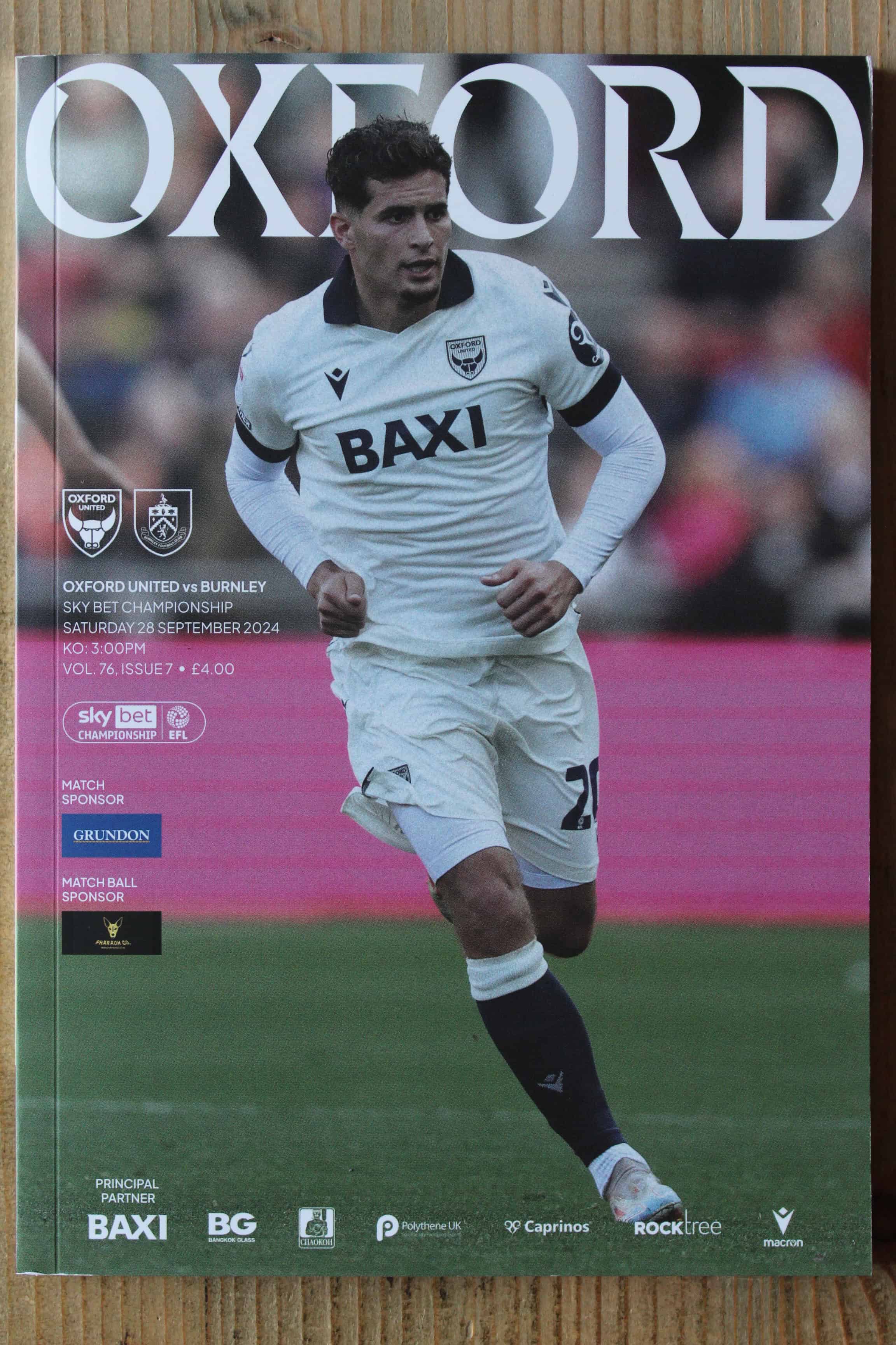 Oxford United FC v Burnley FC