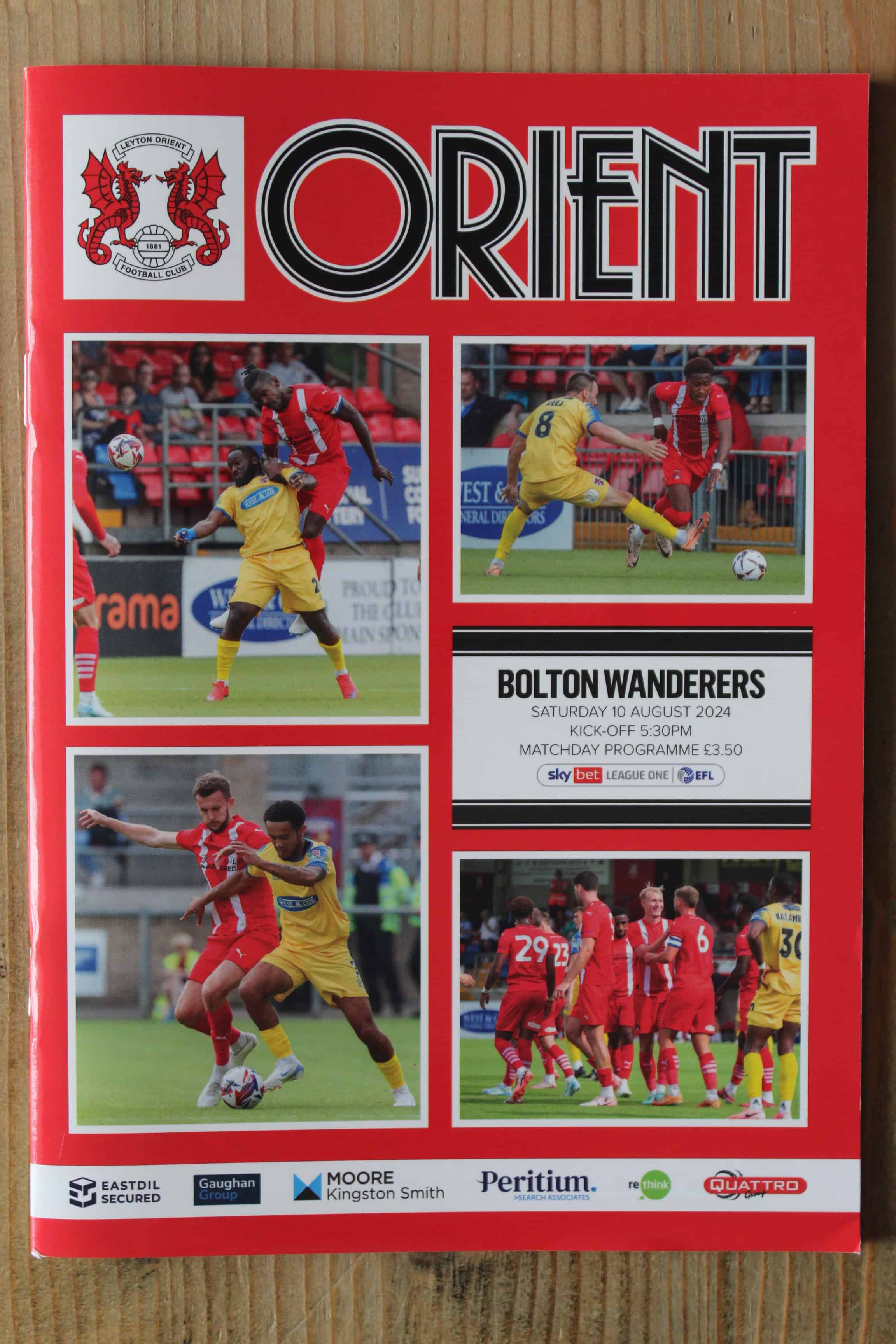 Leyton Orient FC v Bolton Wanderers FC