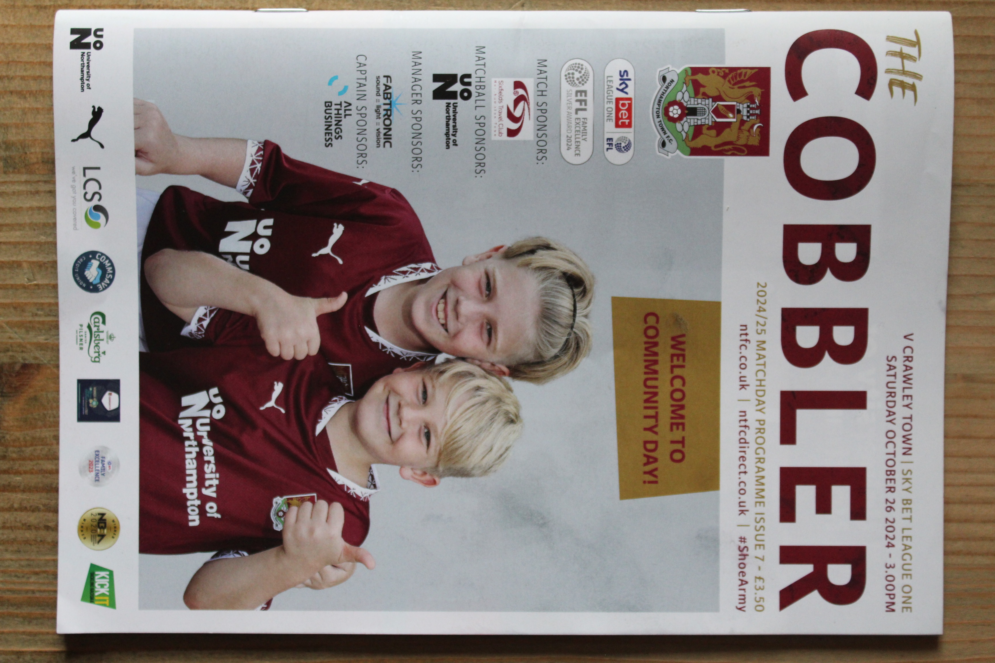 Northampton Town FC v Crawley Town FC