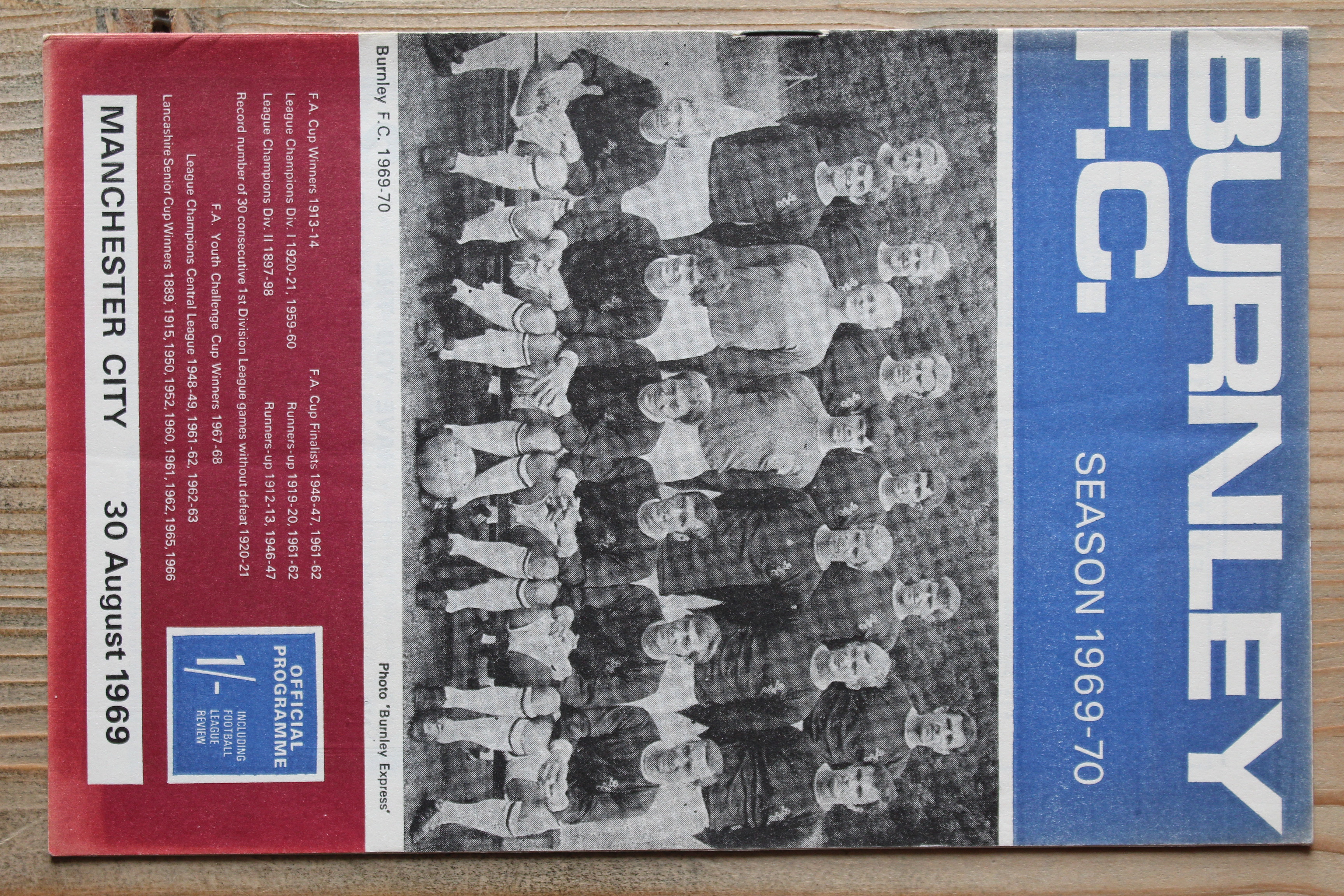 Burnley FC v Manchester City FC