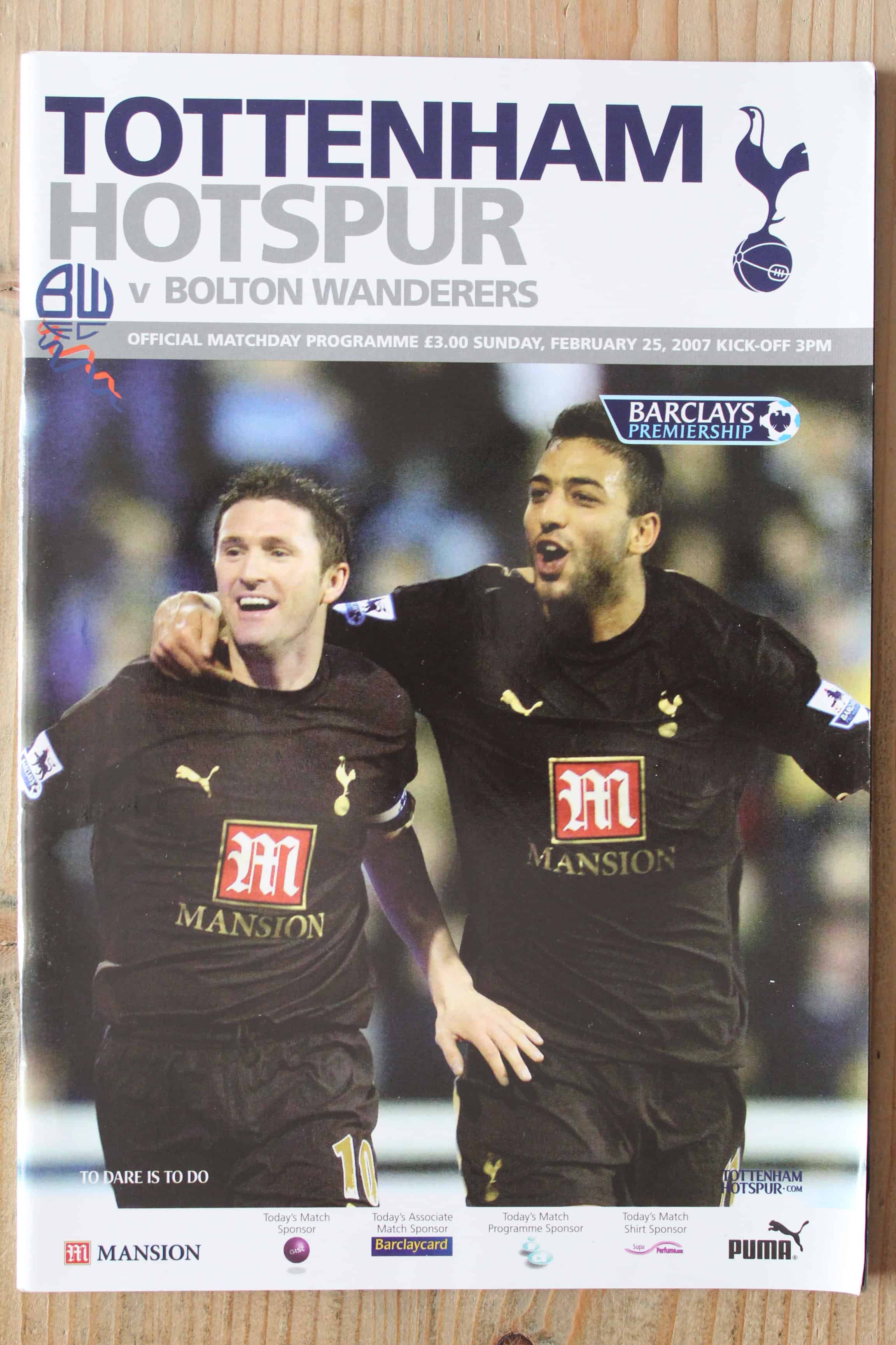Tottenham Hotspur FC v Bolton Wanderers FC