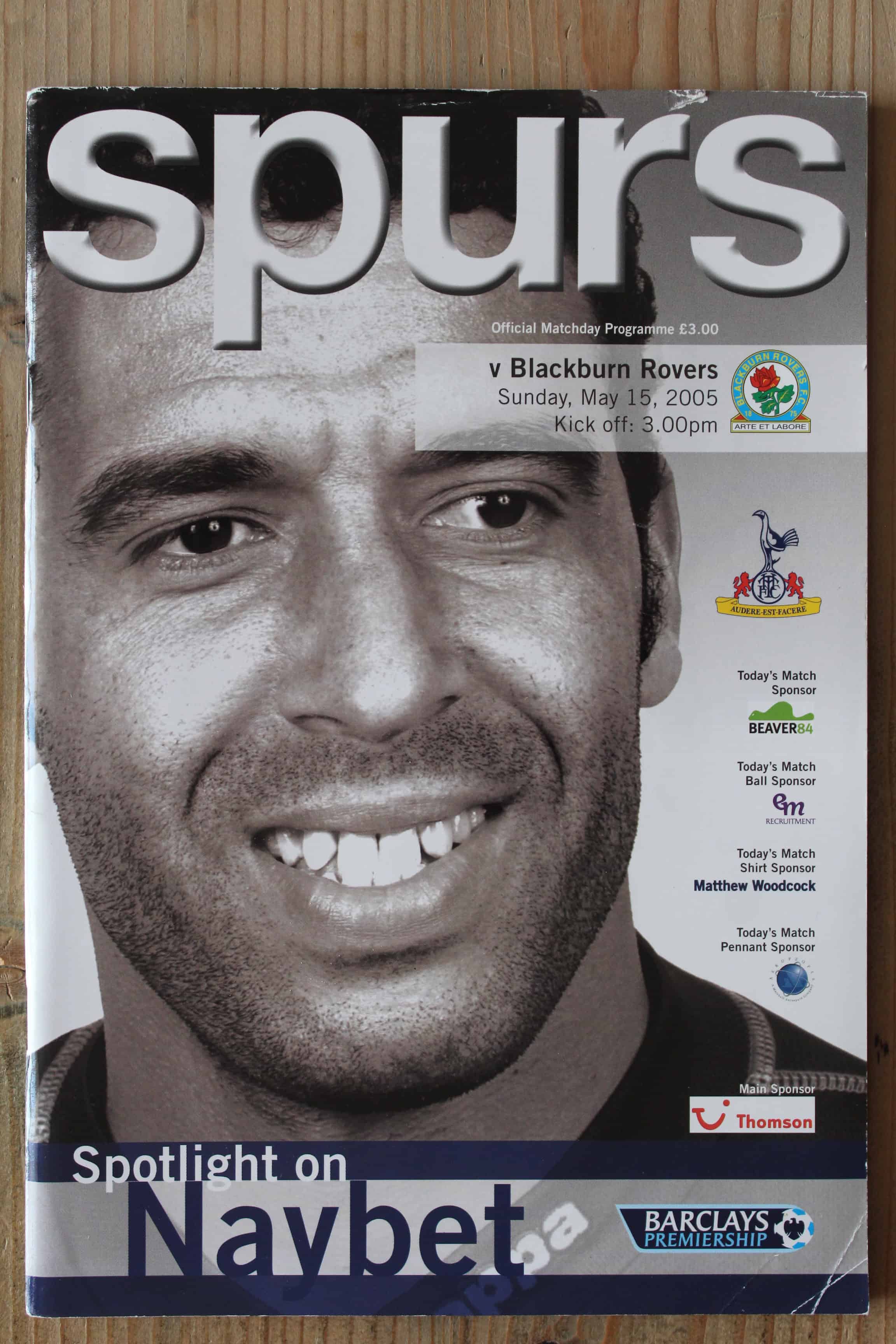 Tottenham Hotspur FC v Blackburn Rovers FC