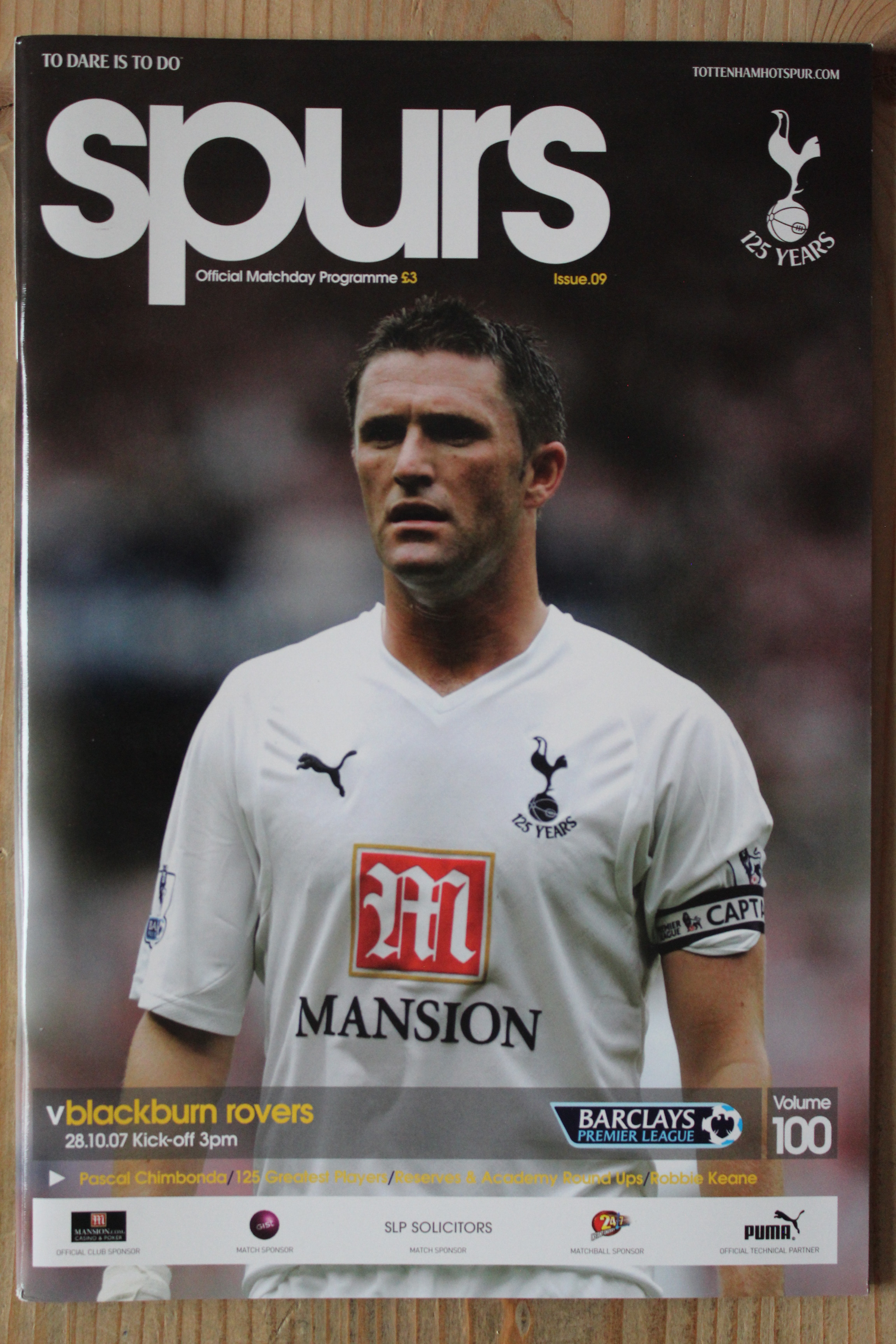 Tottenham Hotspur FC v Blackburn Rovers FC