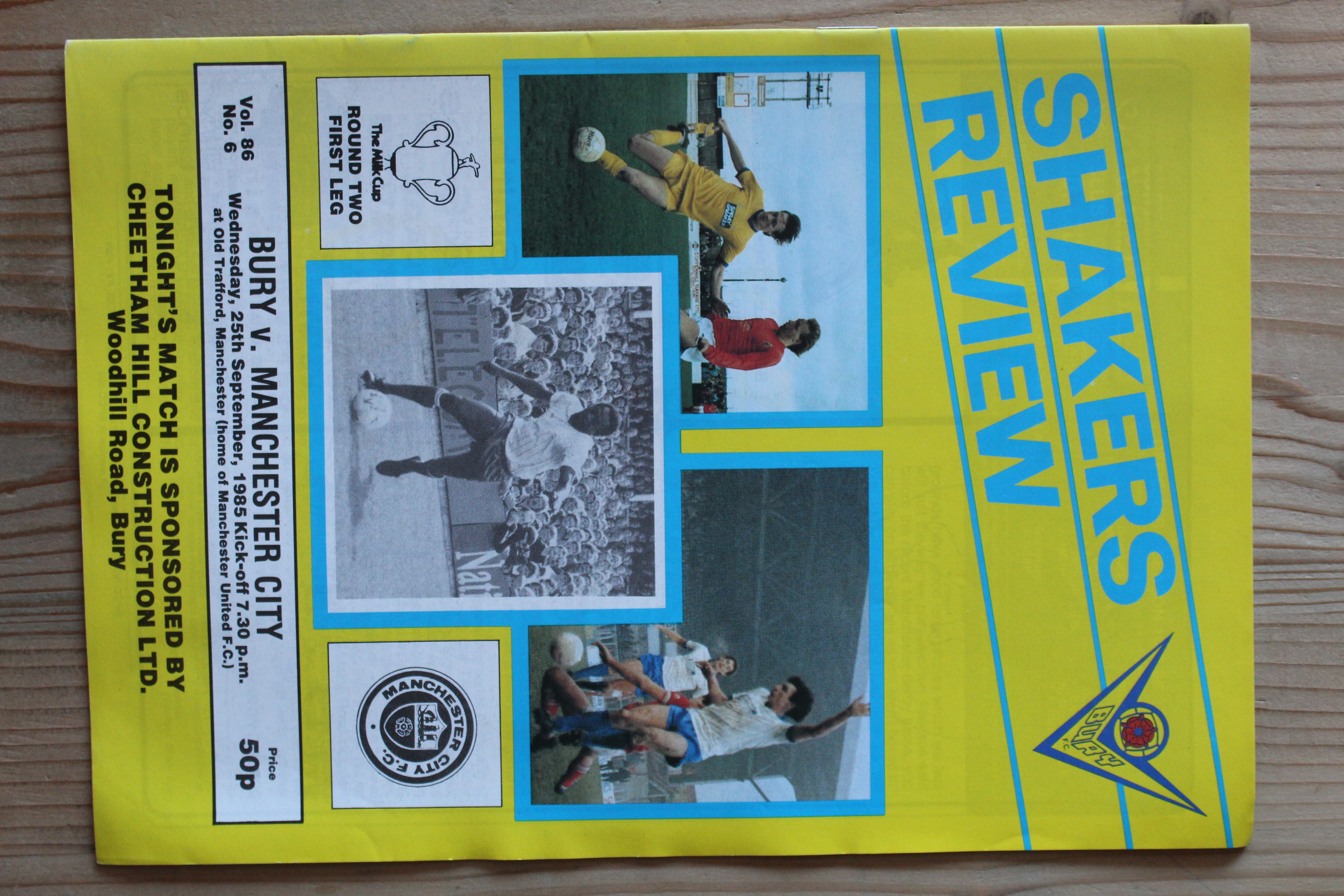 Bury FC v Manchester City FC