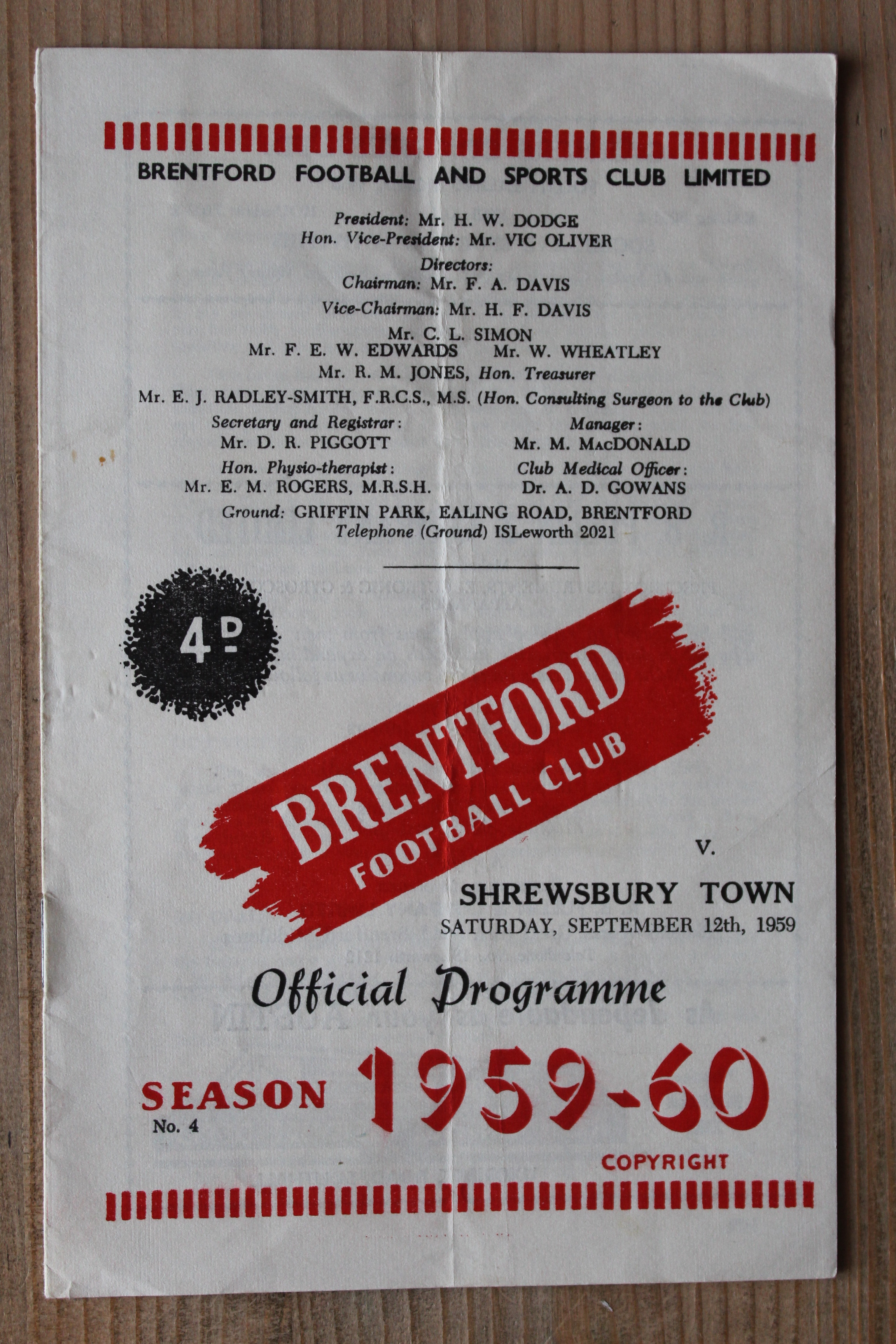 Brentford FC v Shrewsbury Town FC