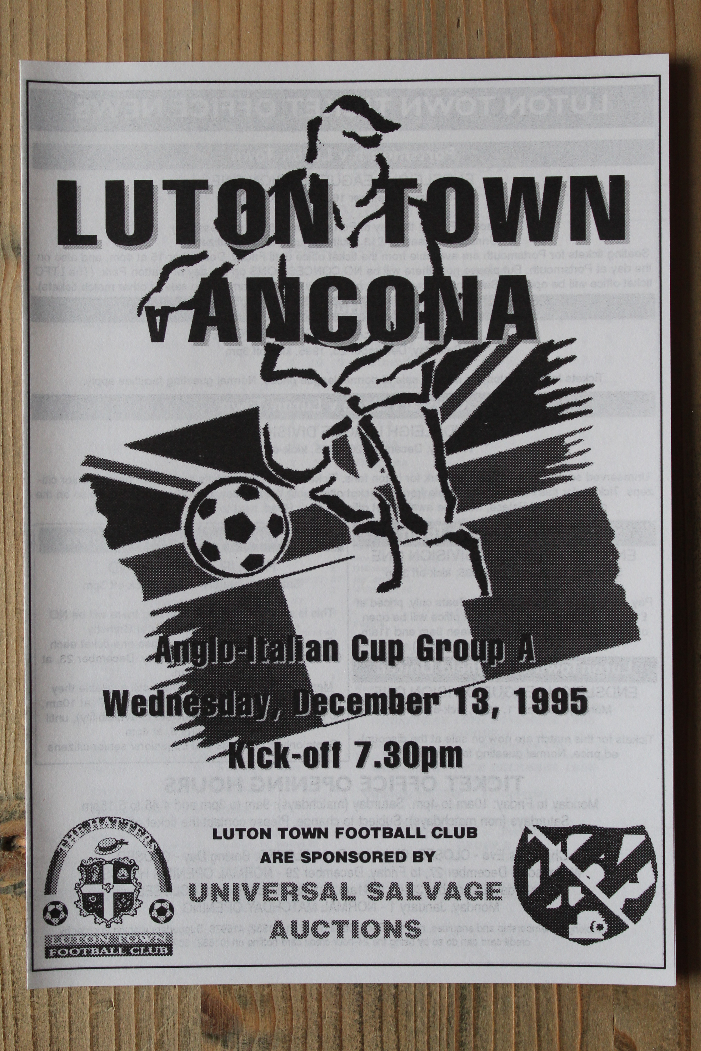 Luton Town FC v Ancona FC