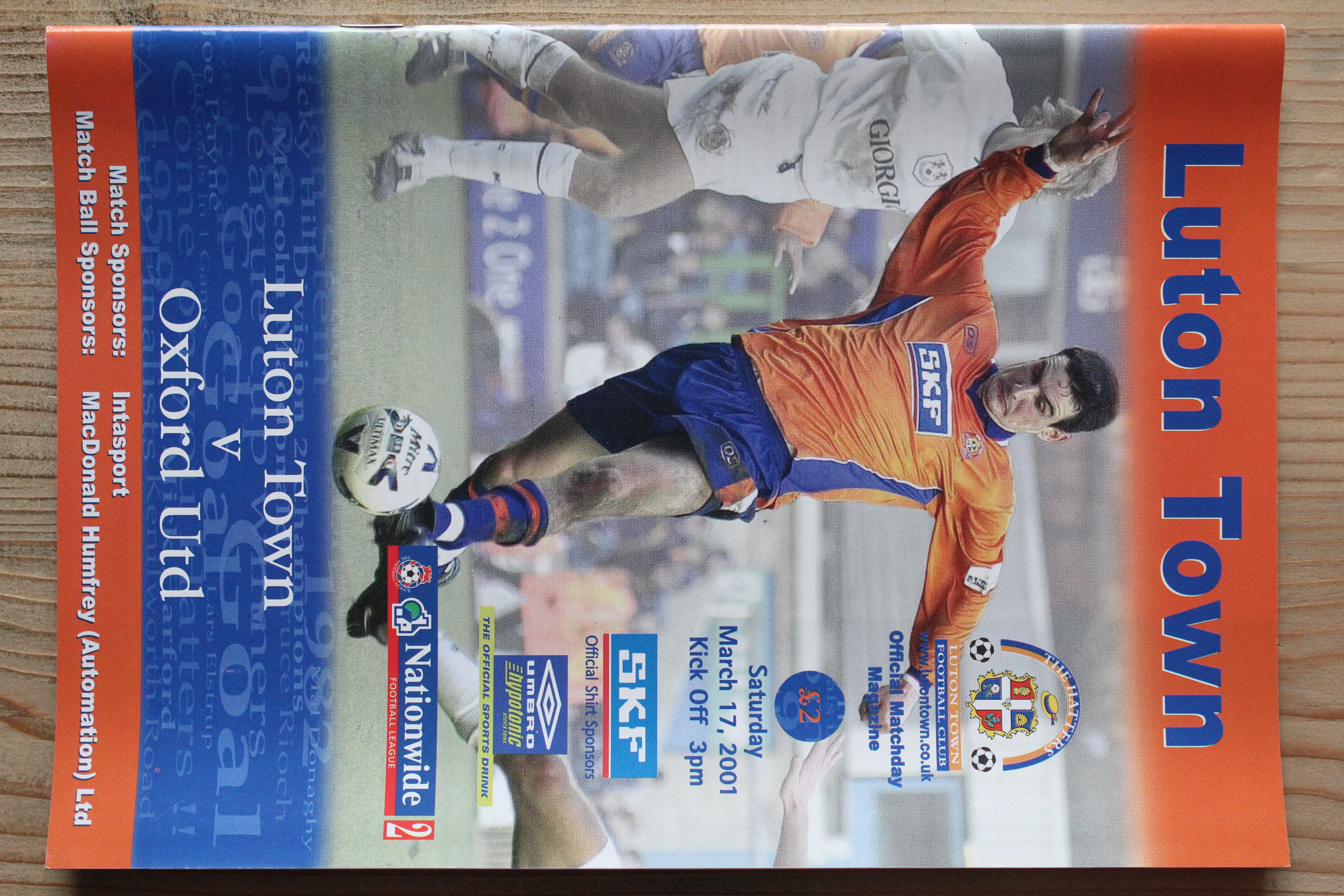 Luton Town FC v Oxford United FC