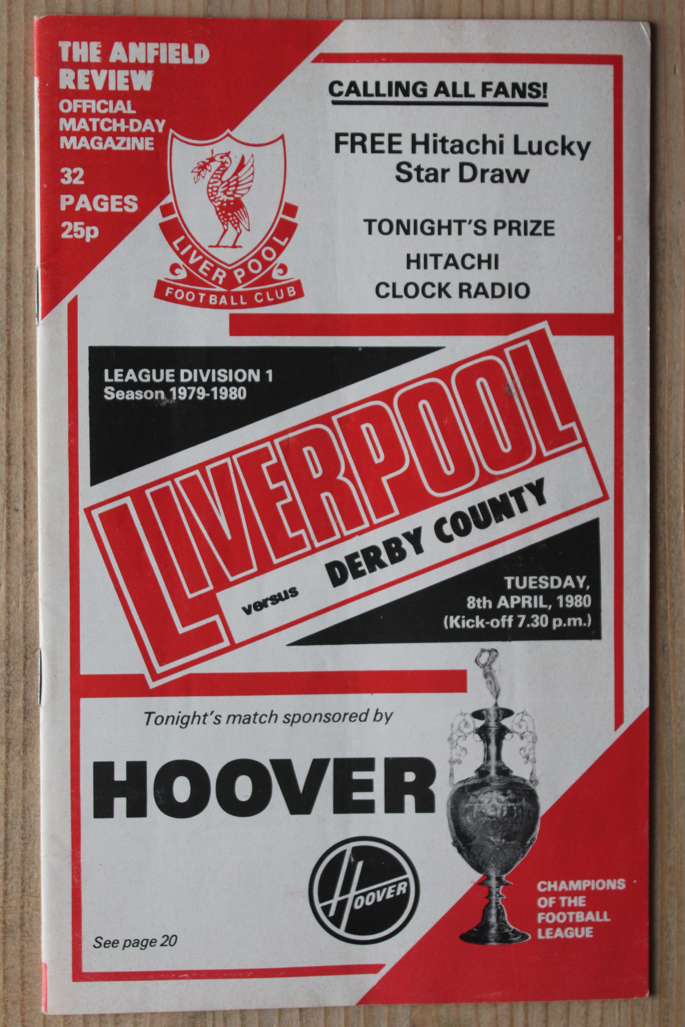 Liverpool FC v Derby County FC