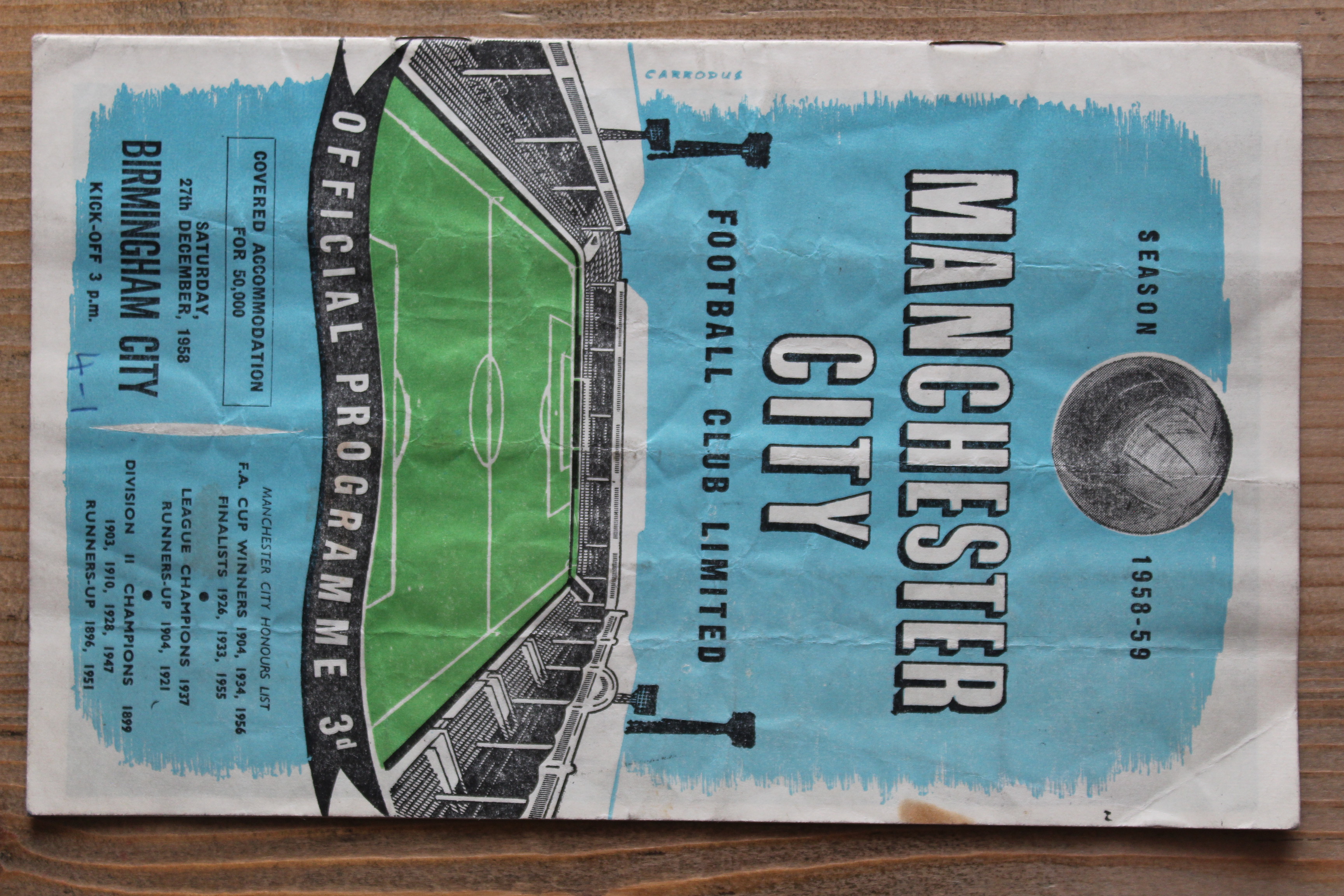 Manchester City FC v Birmingham City FC