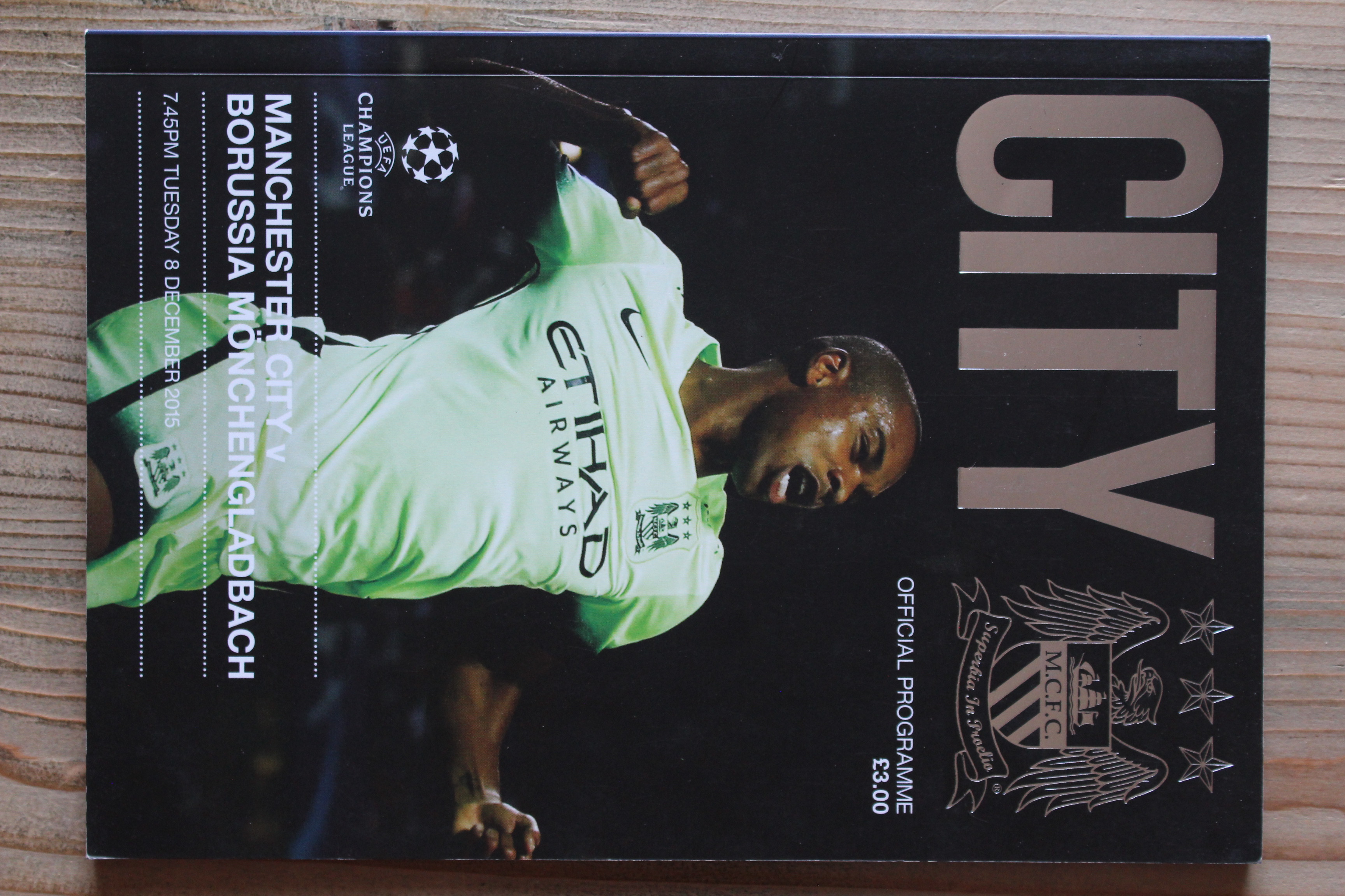 Manchester City FC v Borussia Moenchengladbach