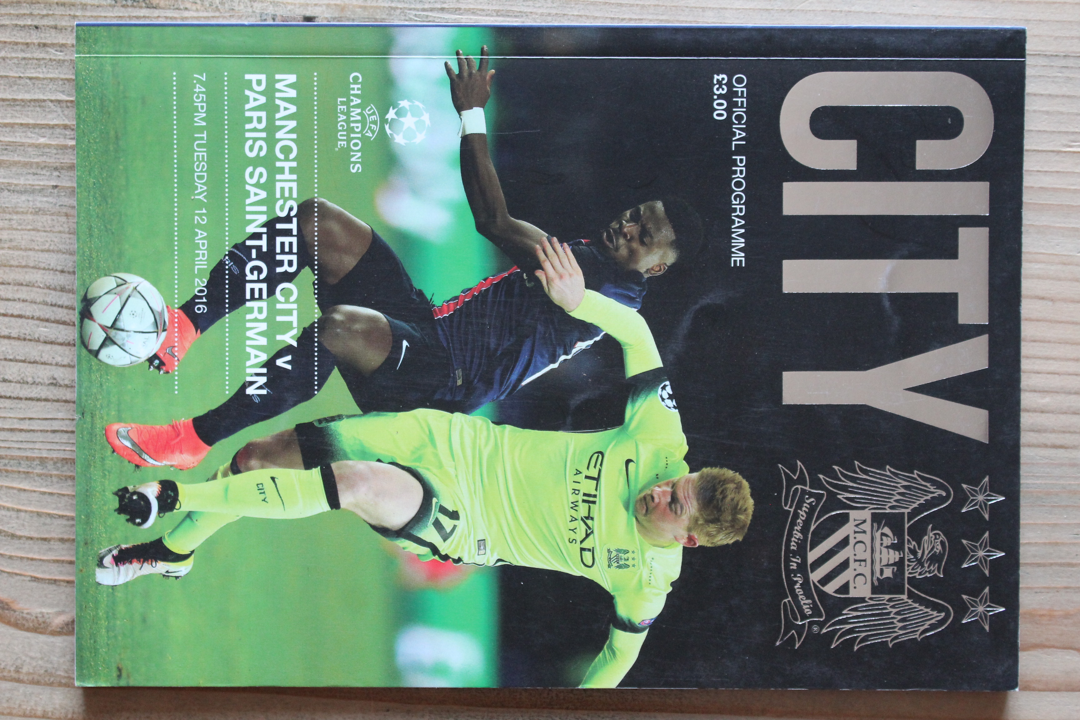 Manchester City FC v Paris St Germain (P.S.G)