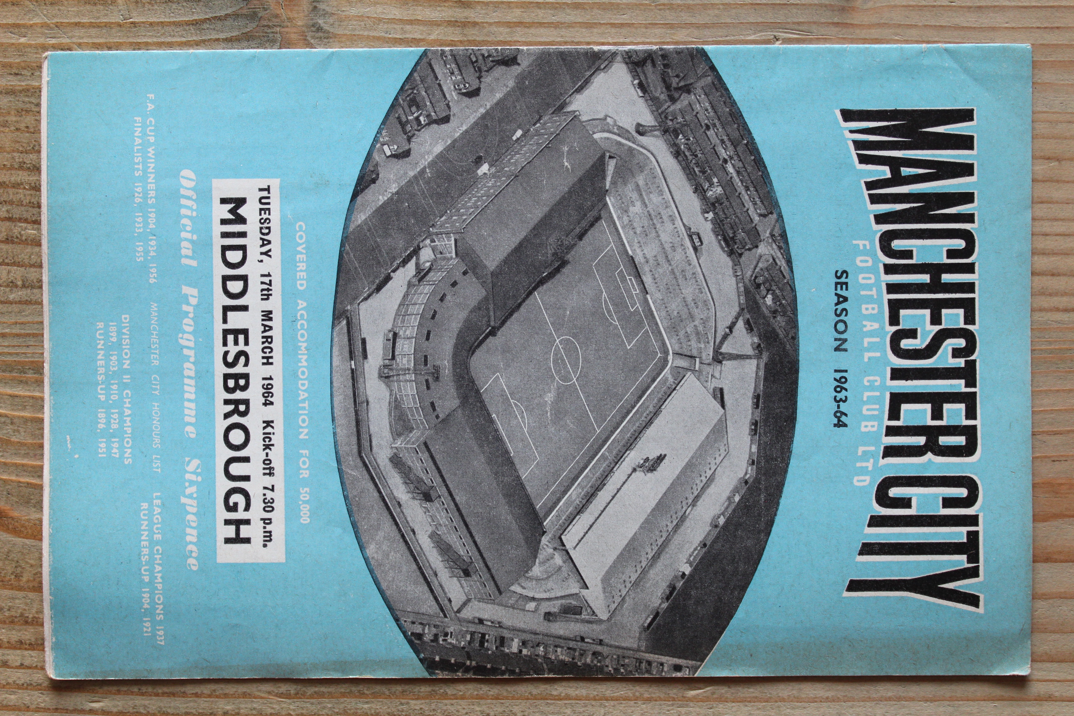 Manchester City FC v Middlesbrough FC