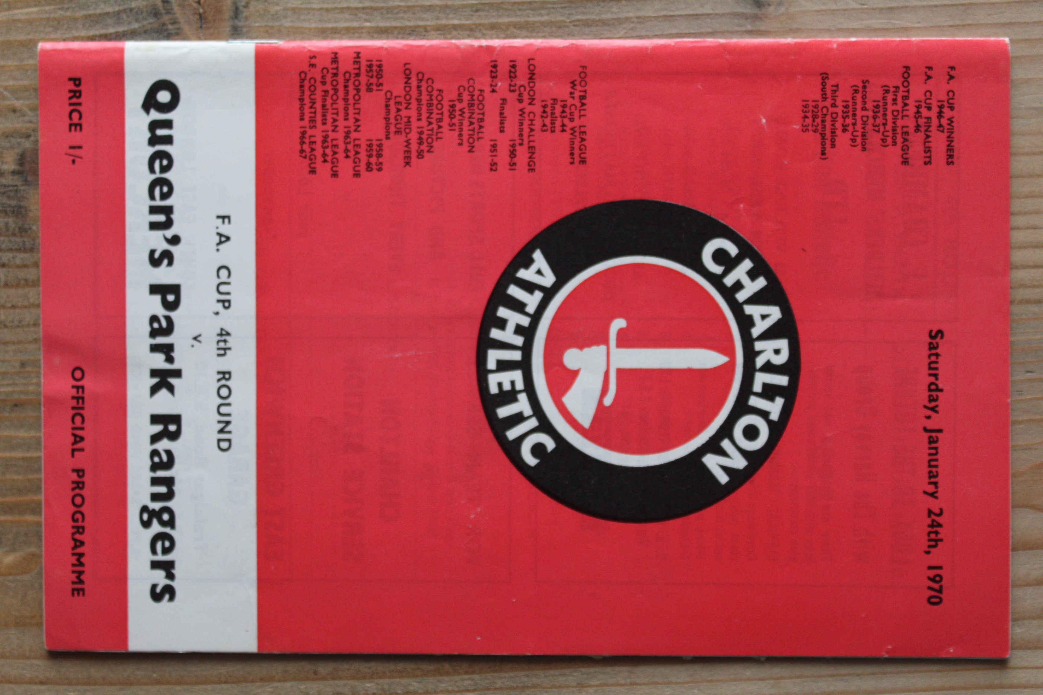 Charlton Athletic FC v Queens Park Rangers FC