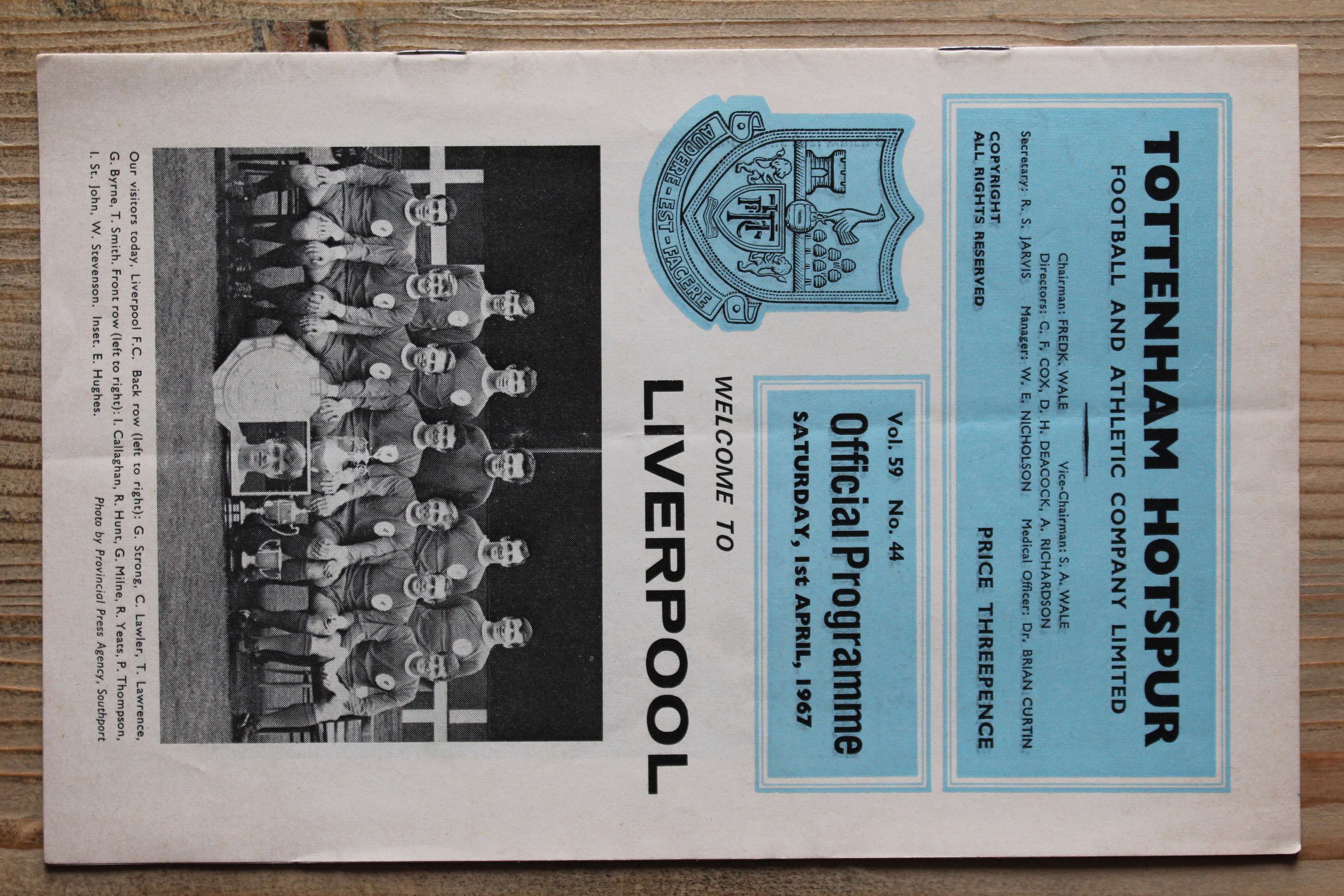 Tottenham Hotspur FC v Liverpool FC