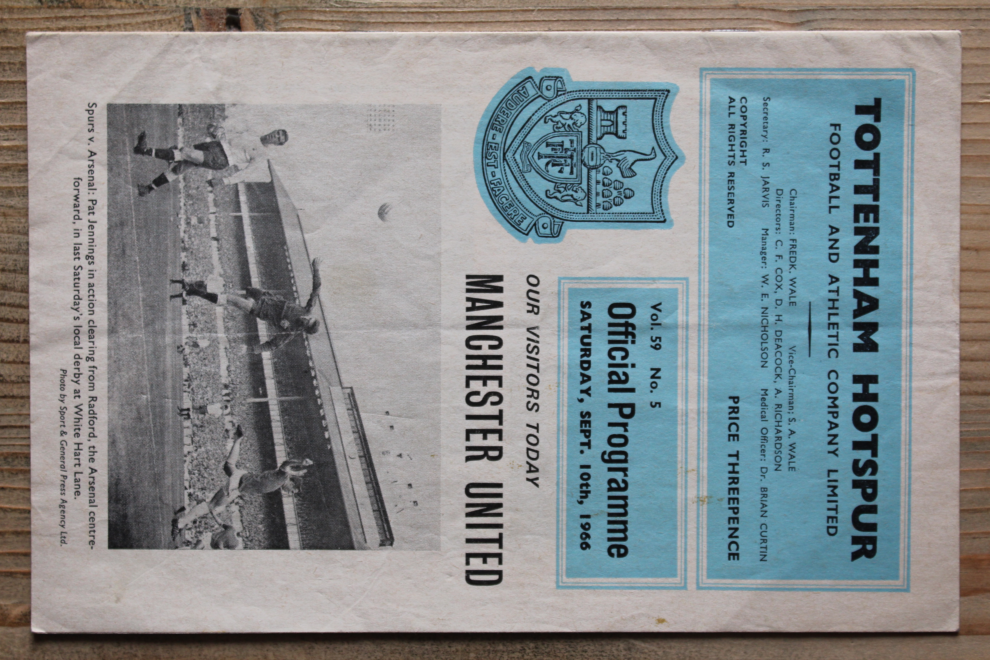 Tottenham Hotspur FC v Manchester United FC