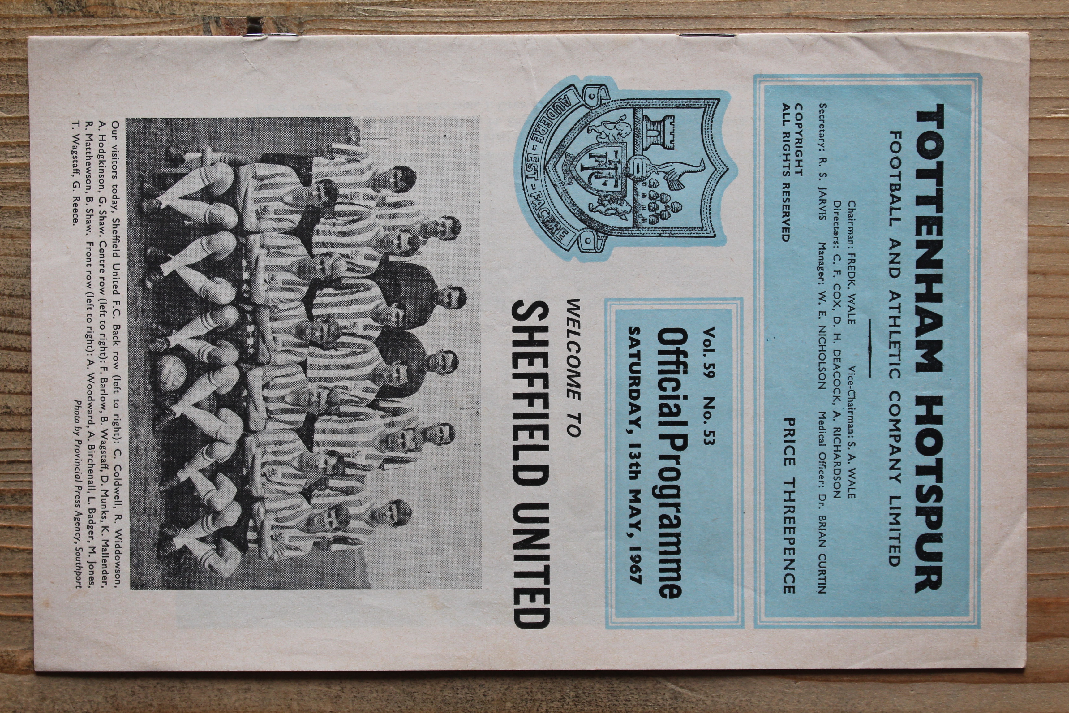 Tottenham Hotspur FC v Sheffield United FC