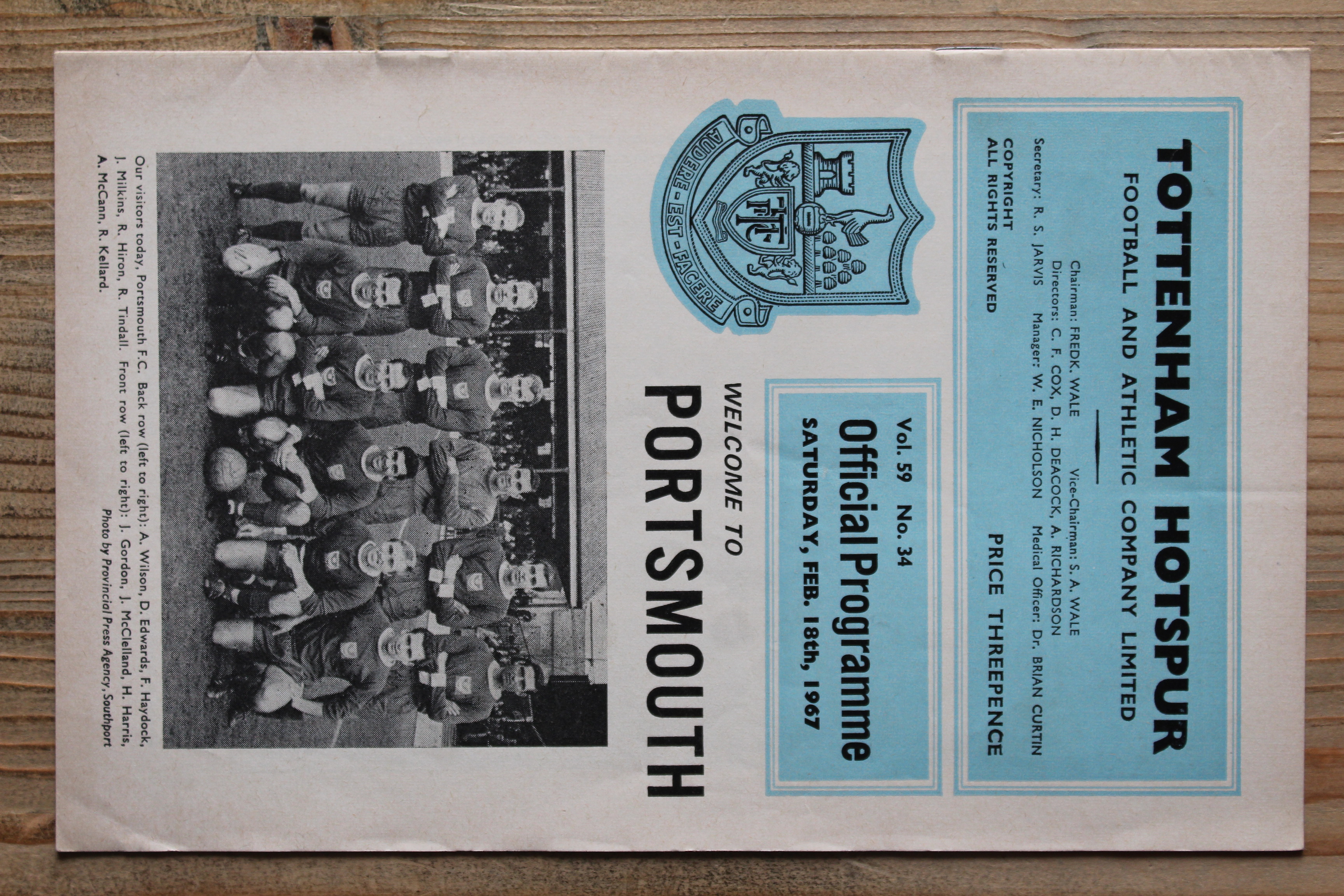 Tottenham Hotspur FC v Portsmouth FC