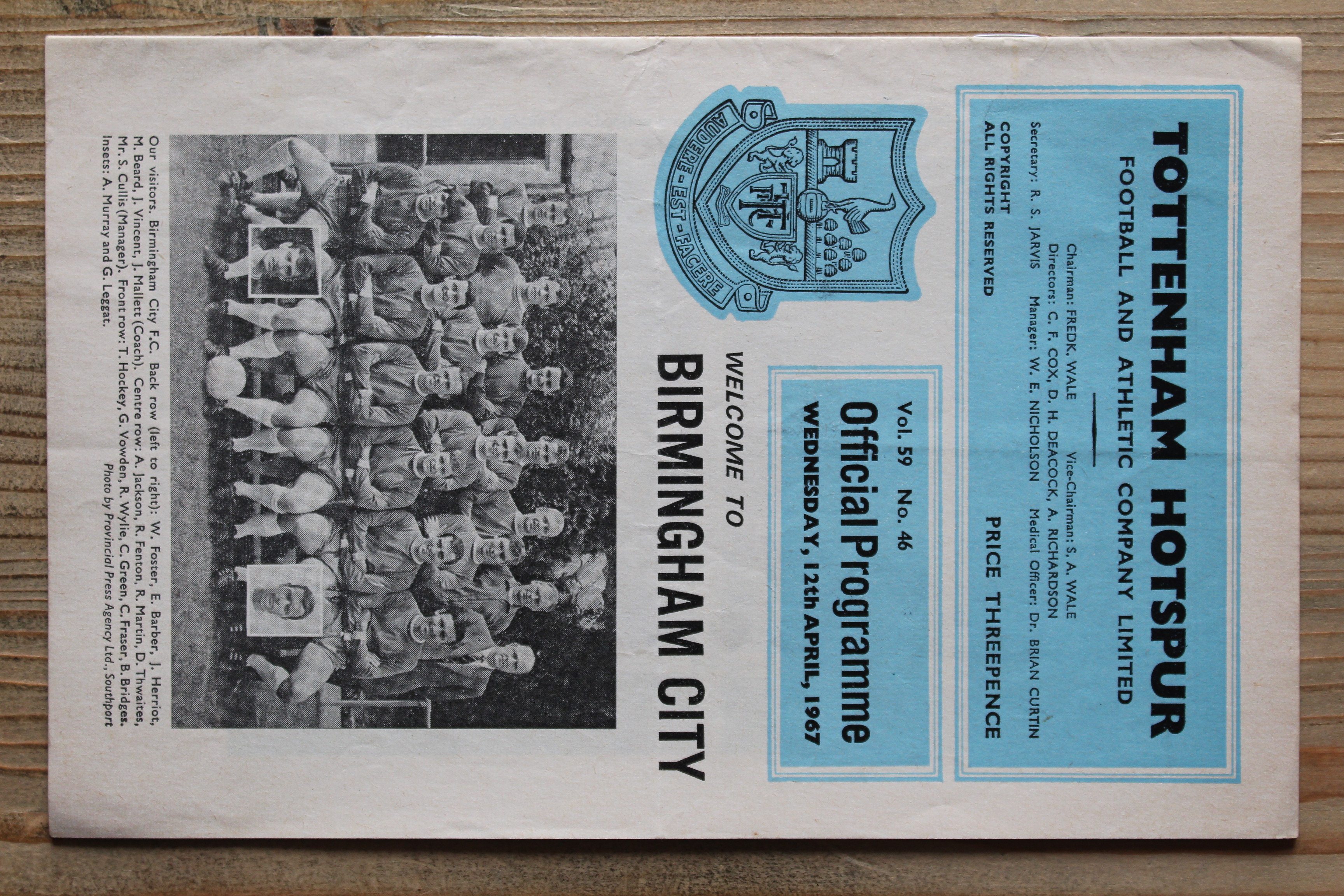 Tottenham Hotspur FC v Birmingham City FC