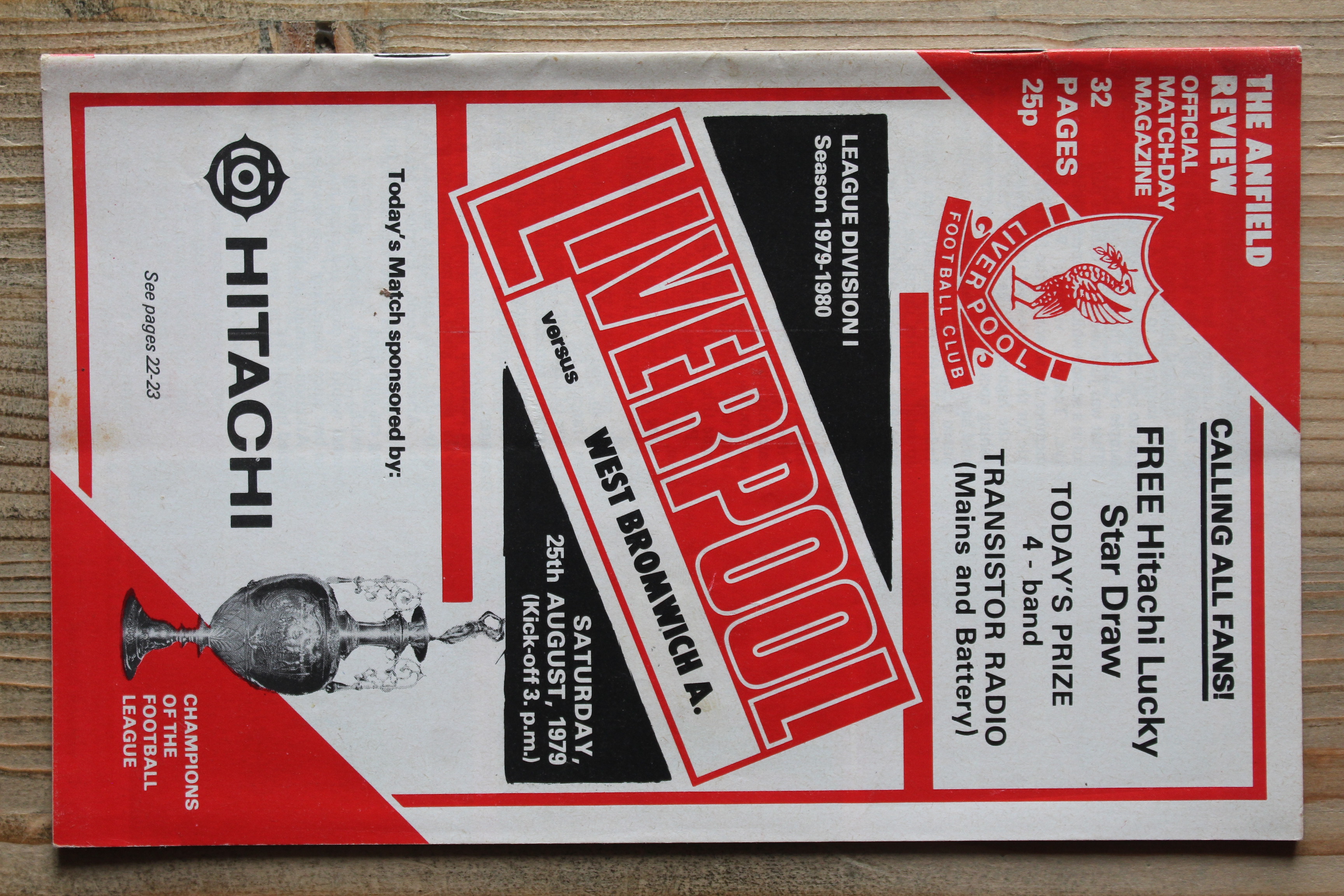 Liverpool FC v West Bromwich Albion FC 