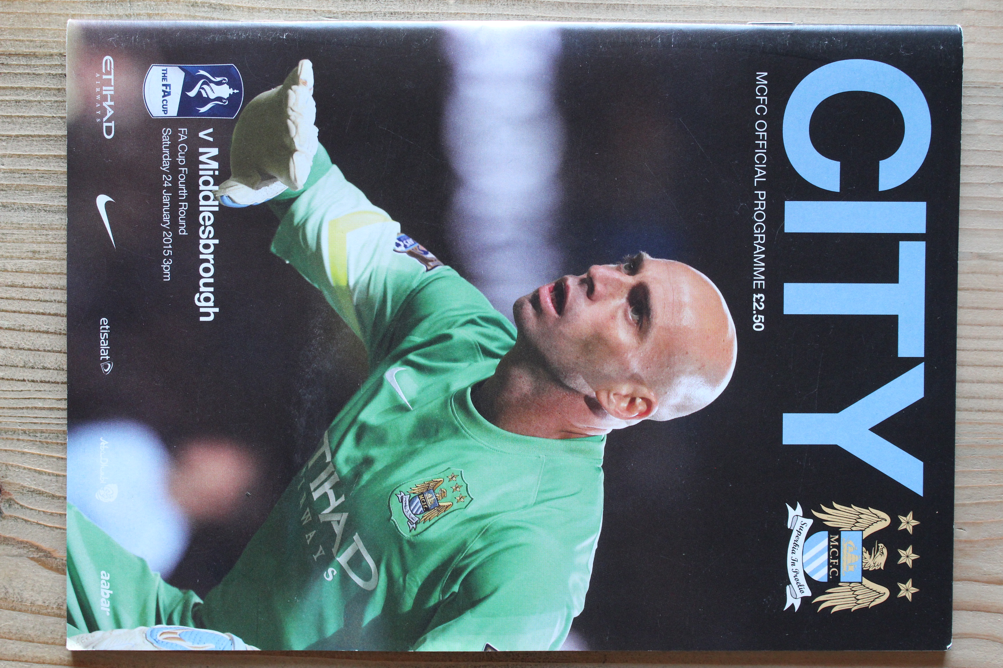 Manchester City FC v Middlesbrough FC