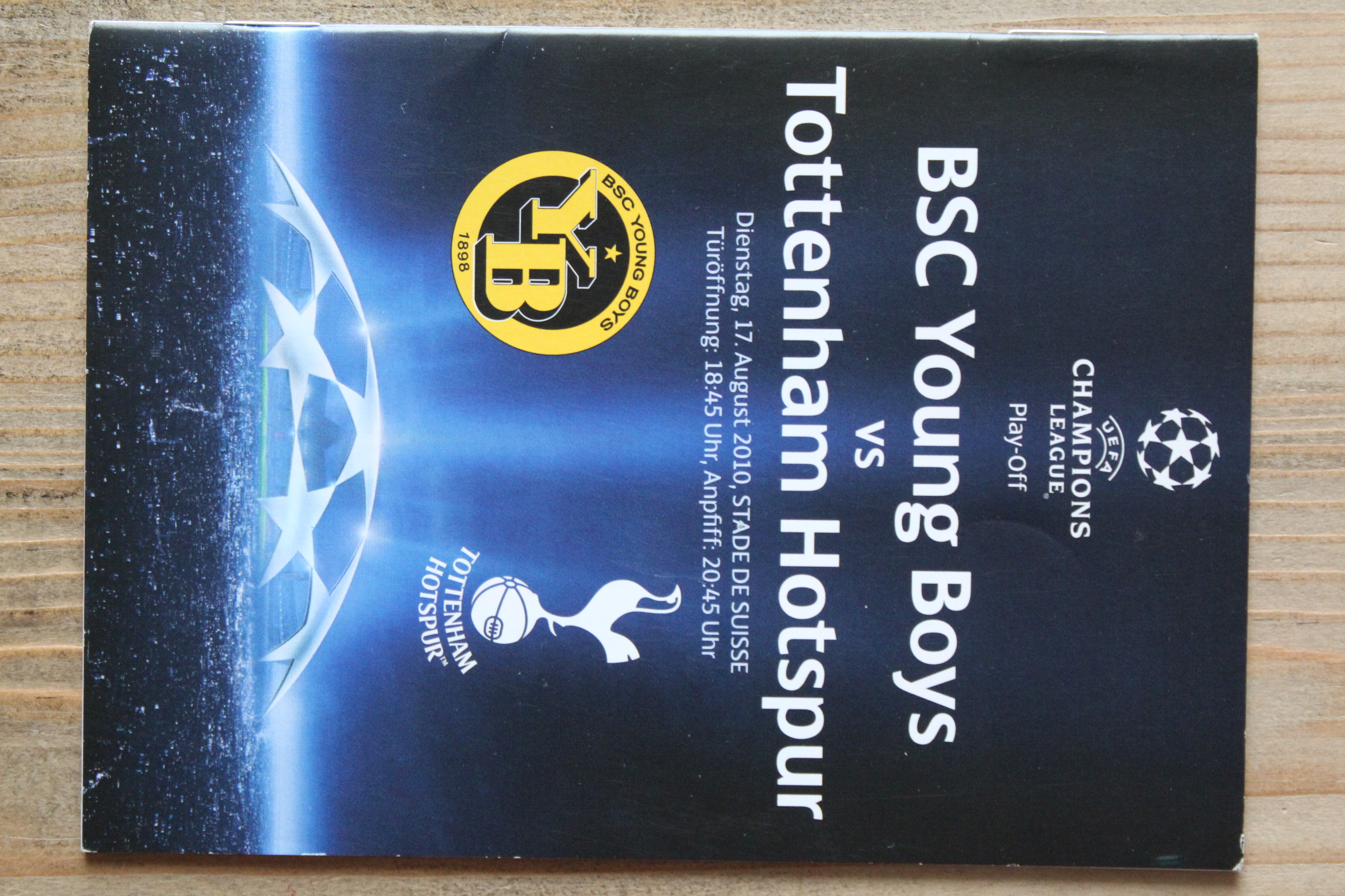 BSC Young Boy`s Bern v Tottenham Hotspur FC