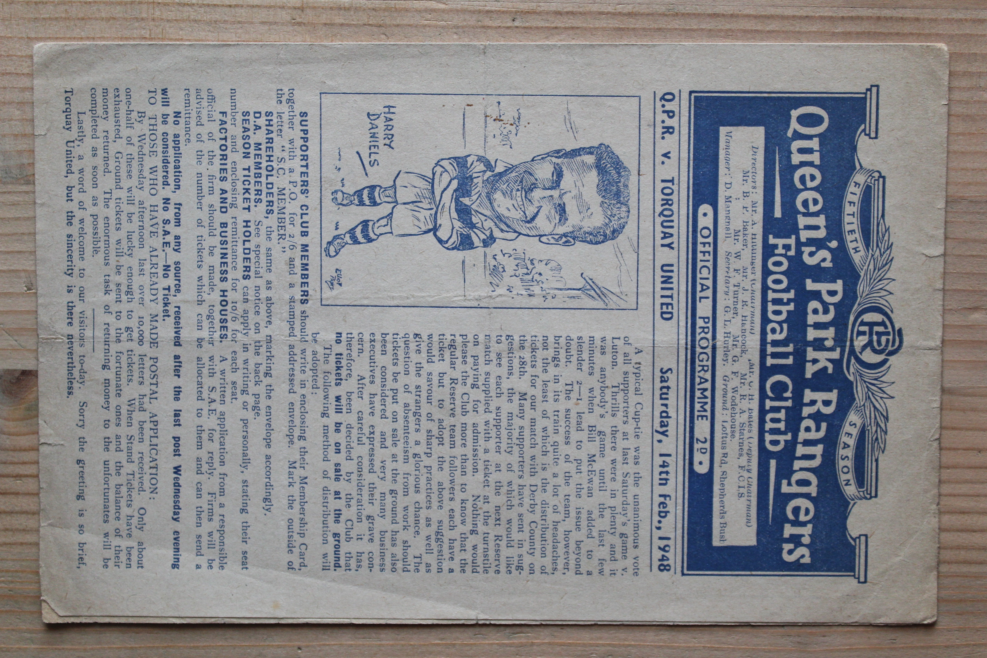 Queens Park Rangers FC v Torquay United FC