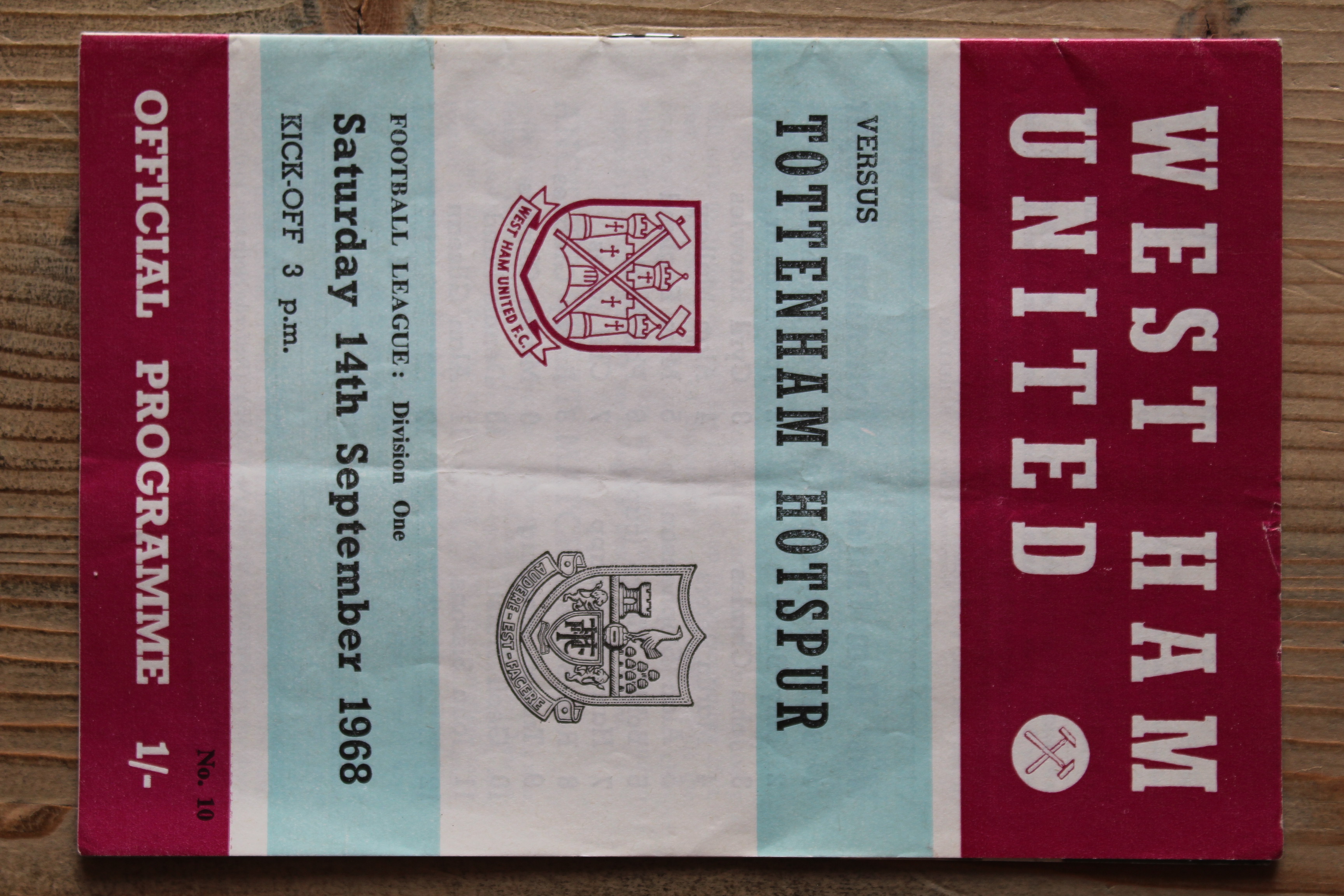 West Ham United FC v Tottenham Hotspur FC