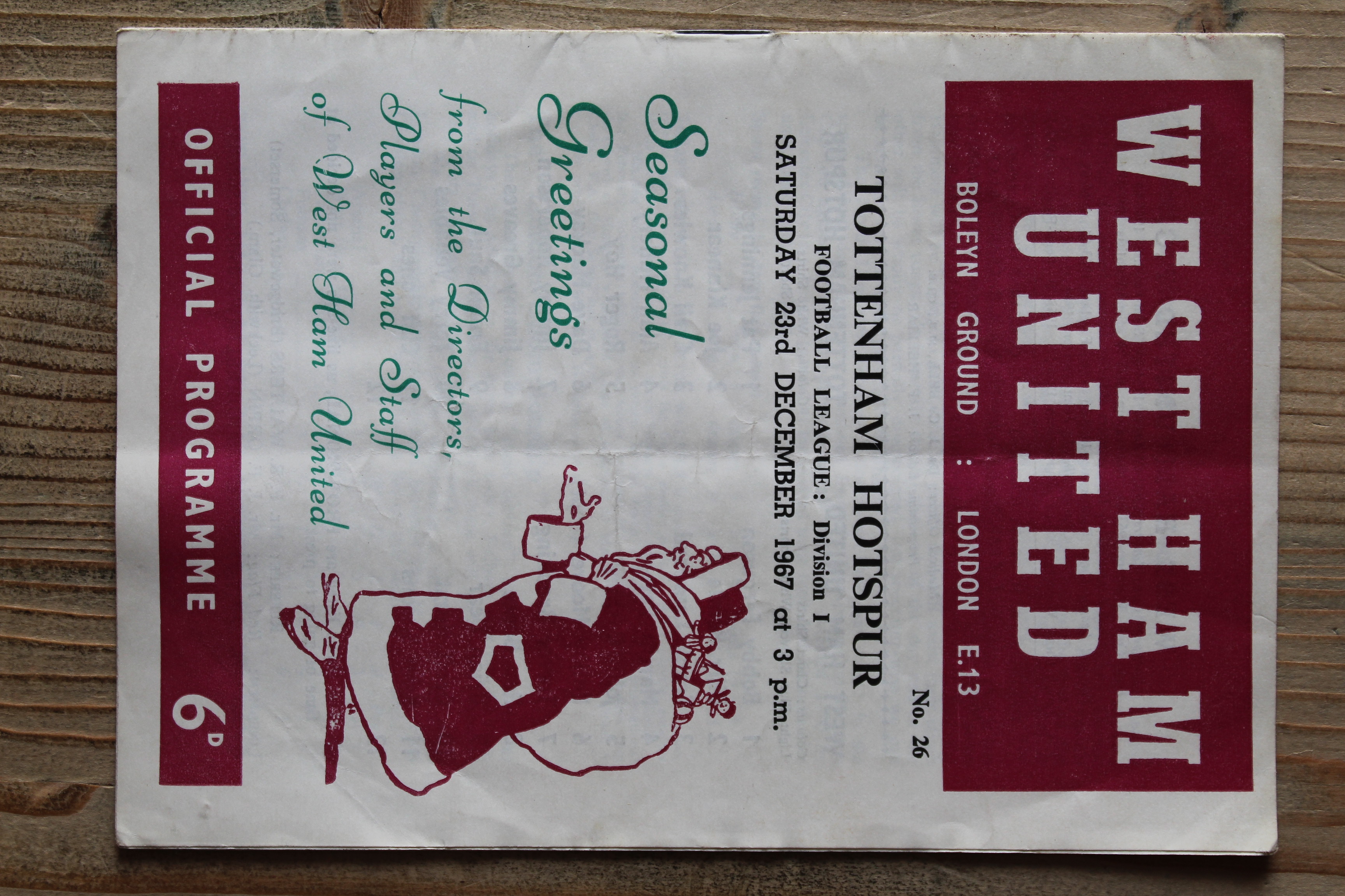 West Ham United FC v Tottenham Hotspur FC