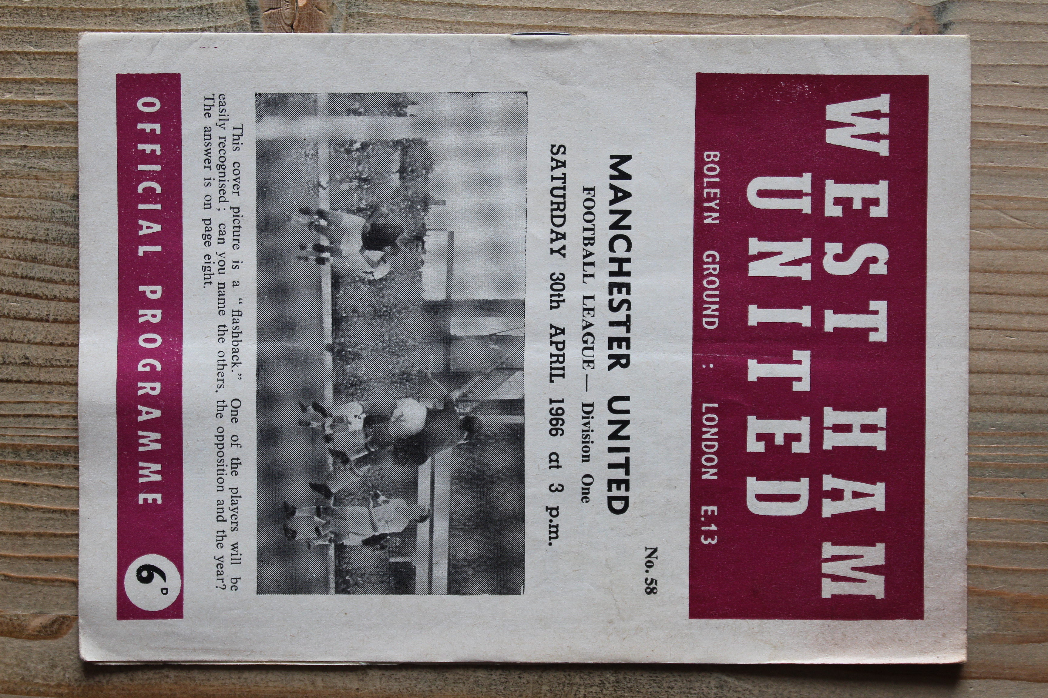West Ham United FC v Manchester United FC
