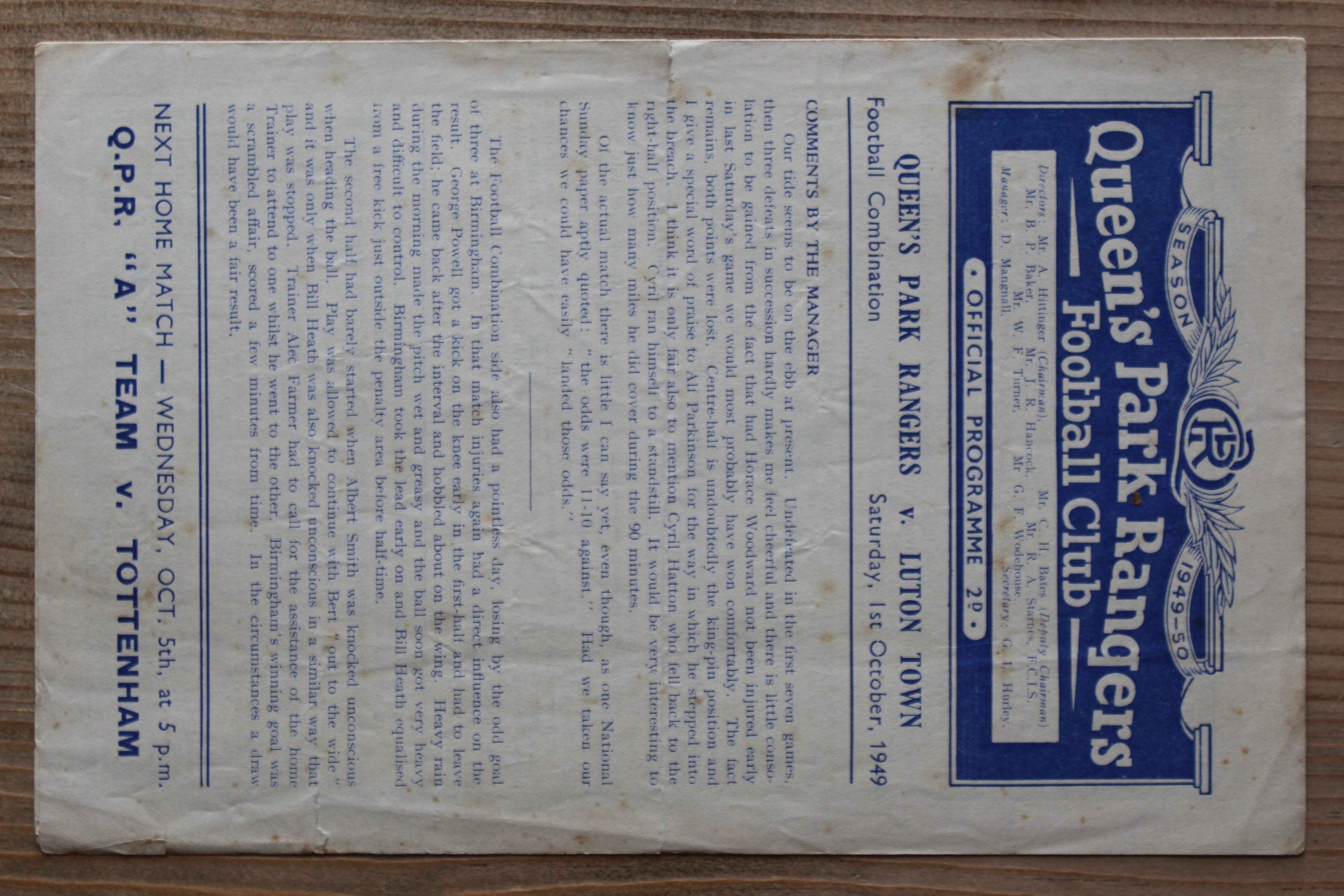 Queens Park Rangers FC v Luton Town FC