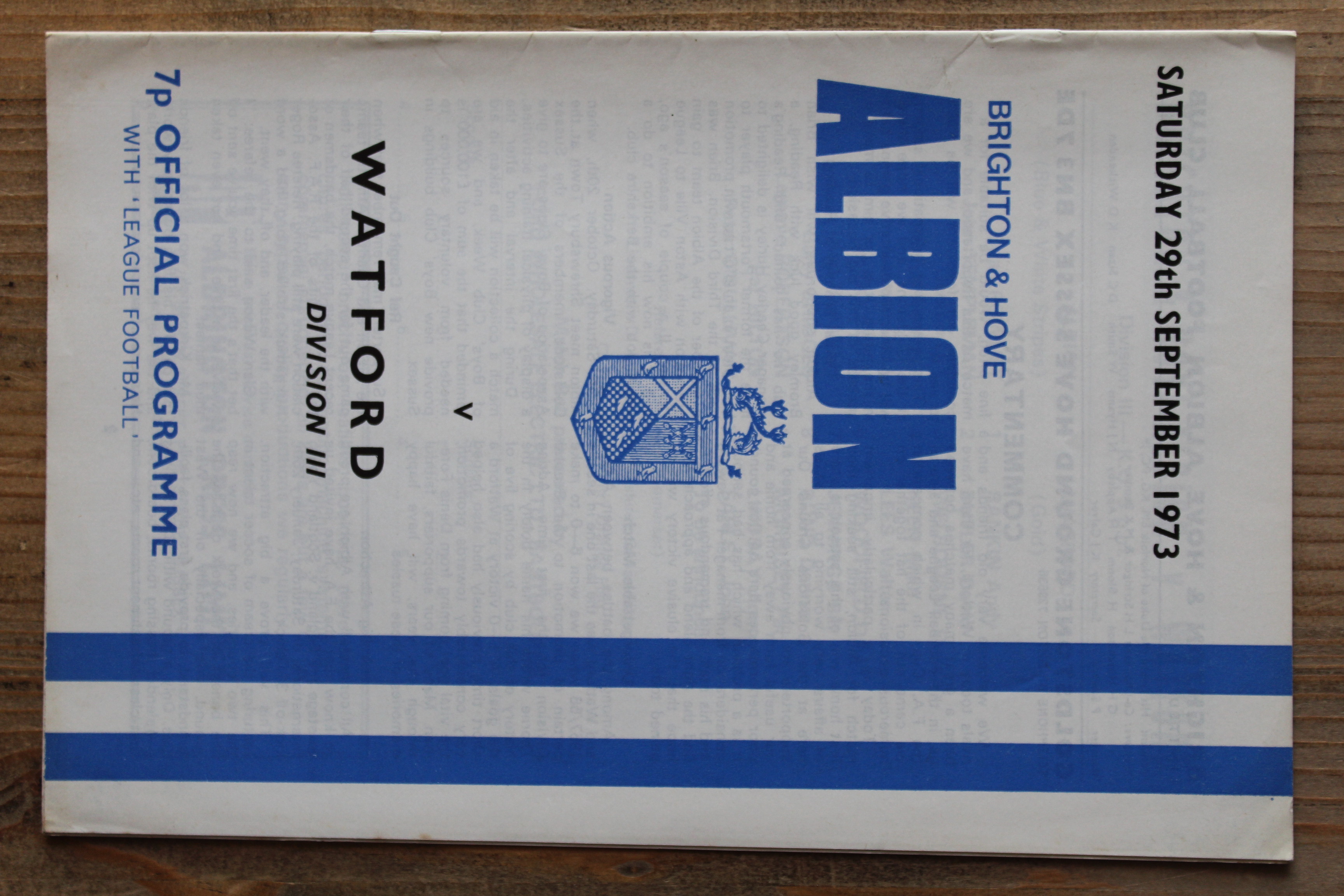 Brighton & Hove Albion FC v Watford FC