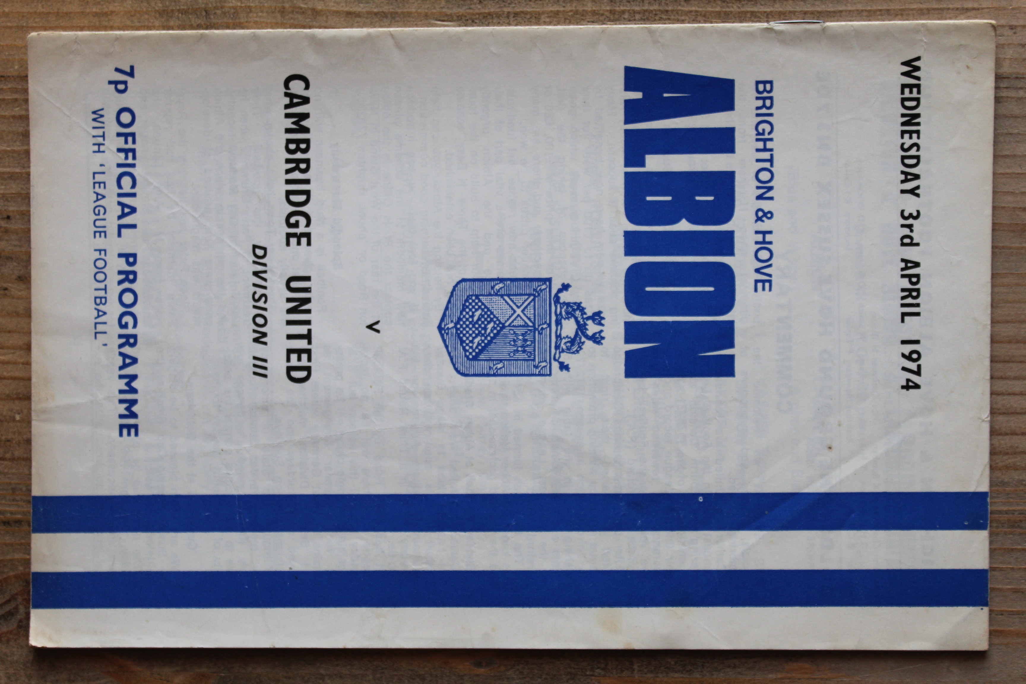 Brighton & Hove Albion FC v Cambridge United FC