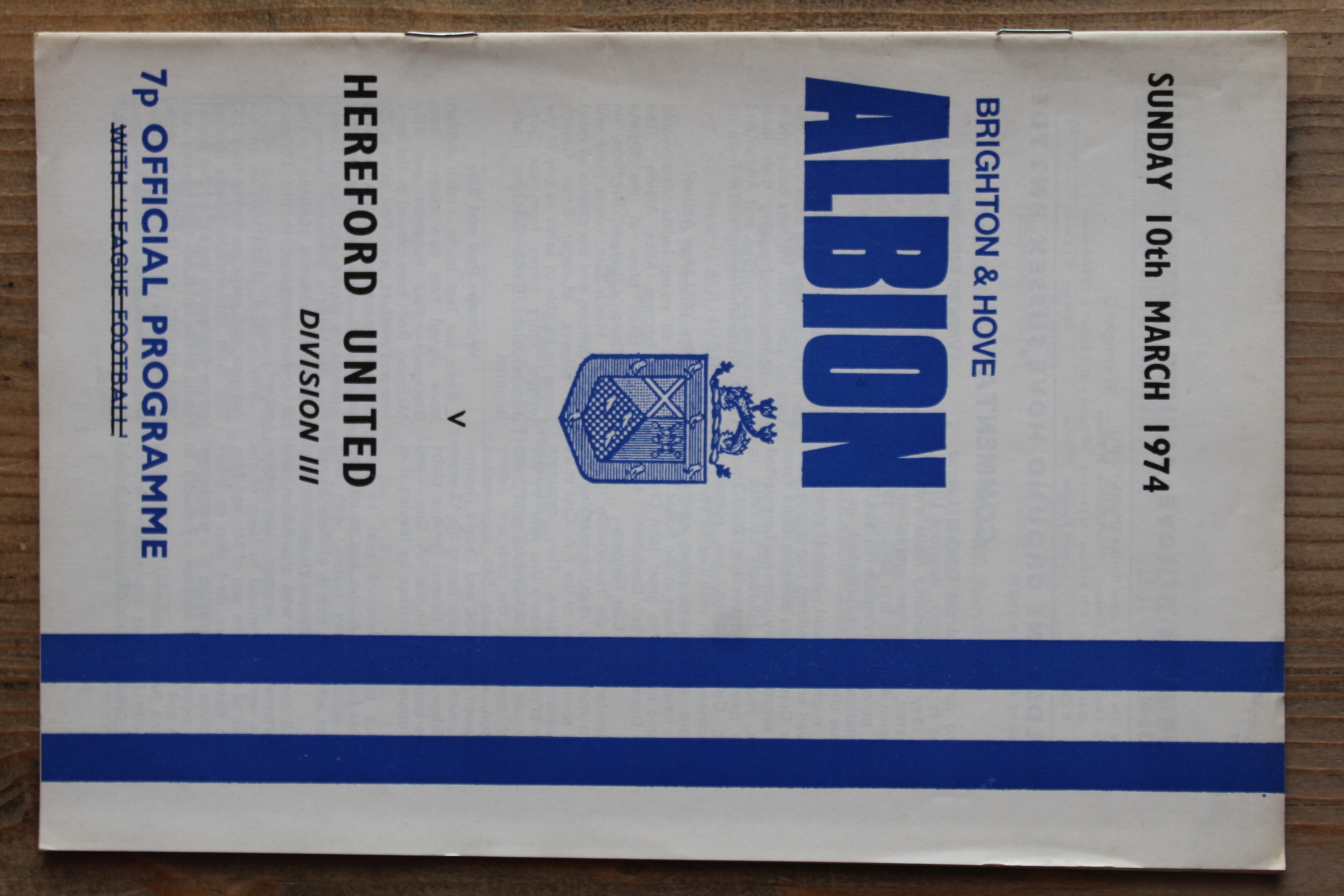 Brighton & Hove Albion FC v Hereford United