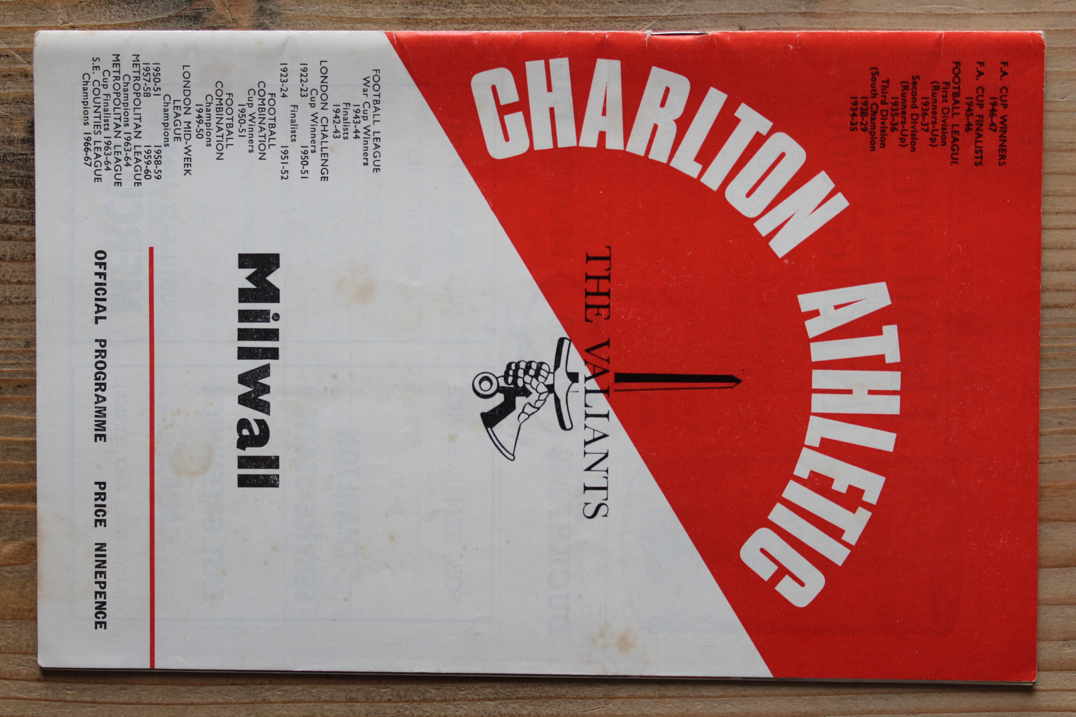 Charlton Athletic FC v Millwall FC