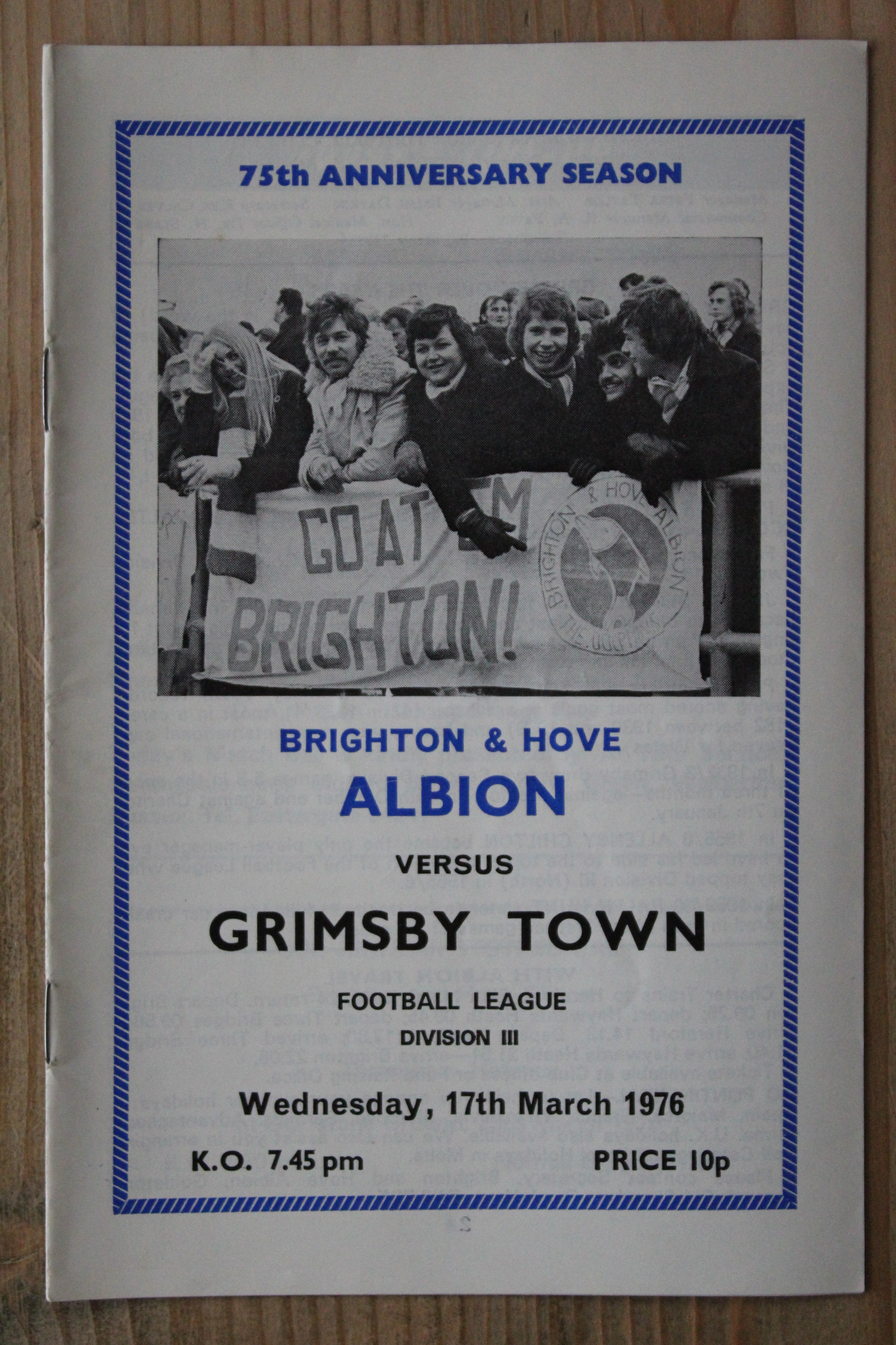 Brighton & Hove Albion FC v Grimsby Town FC