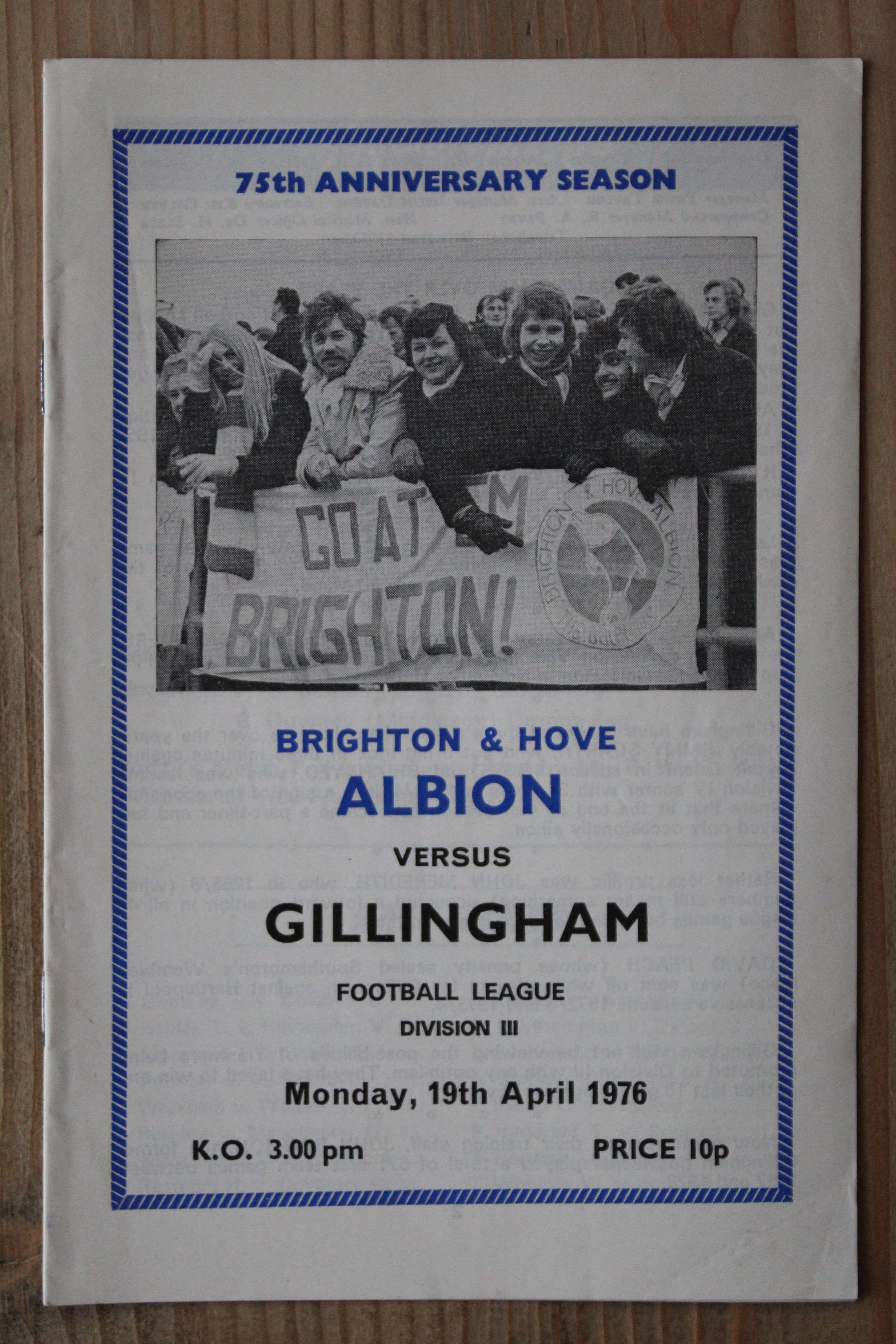Brighton & Hove Albion FC v Gillingham FC