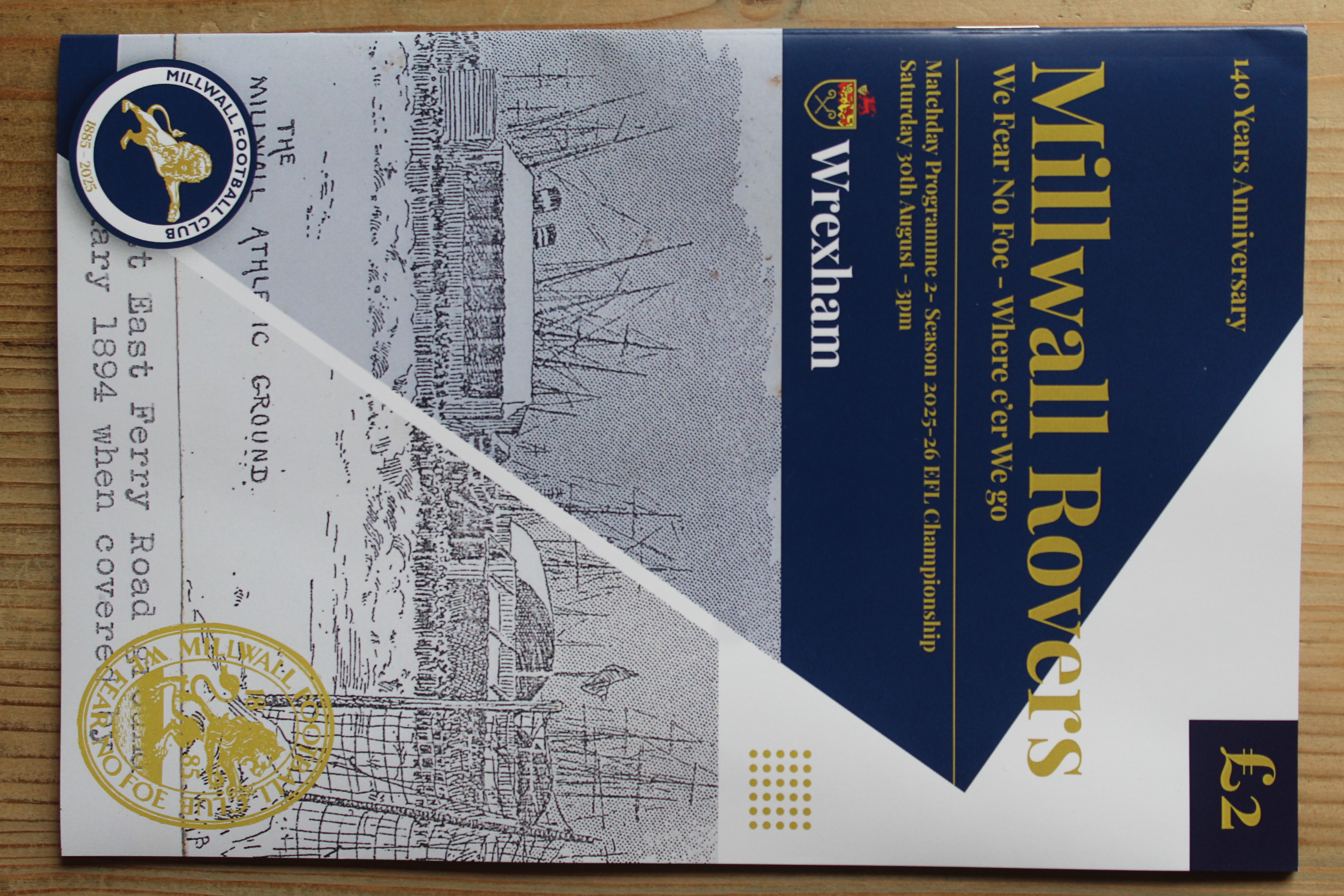 Millwall FC v Wrexham FC