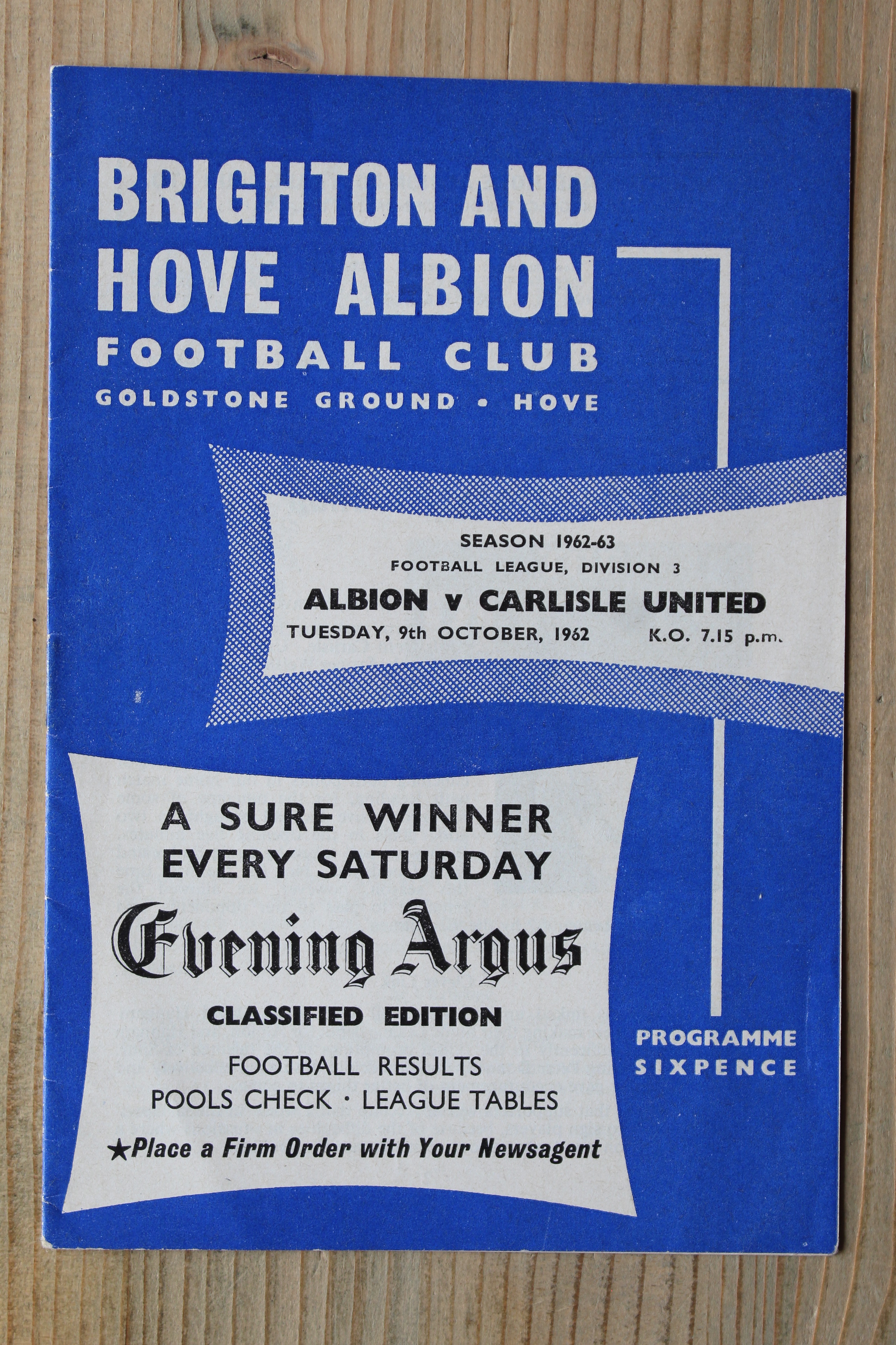 Brighton & Hove Albion FC v Carlisle United FC