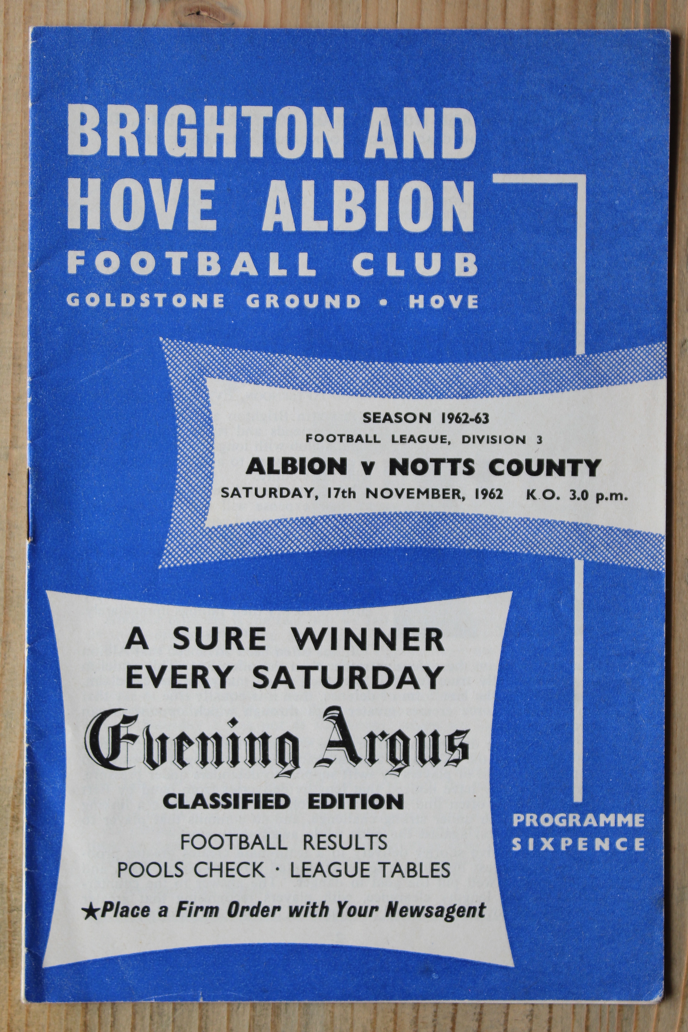 Brighton & Hove Albion FC v Notts County FC