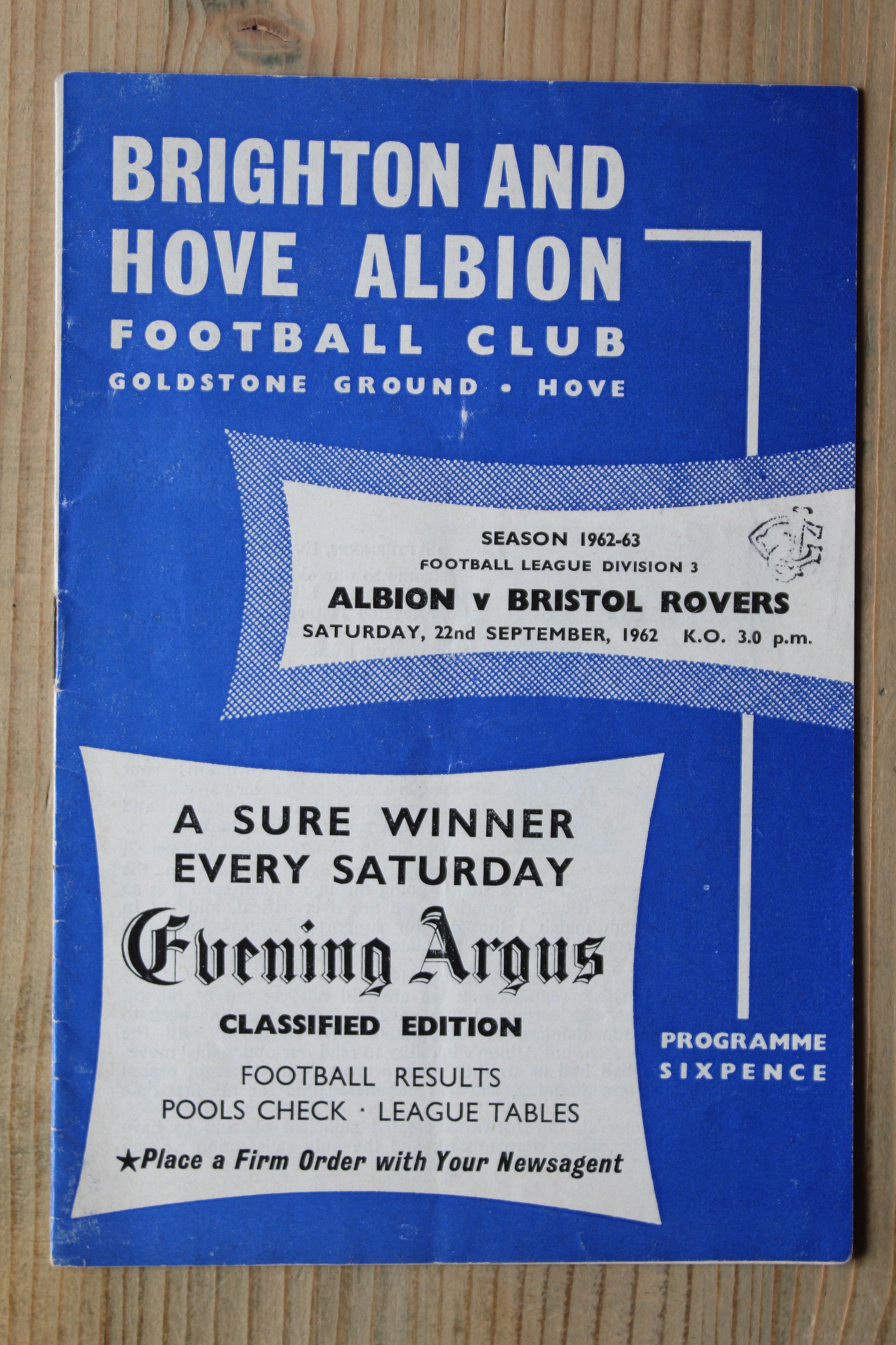 Brighton & Hove Albion FC v Bristol Rovers FC