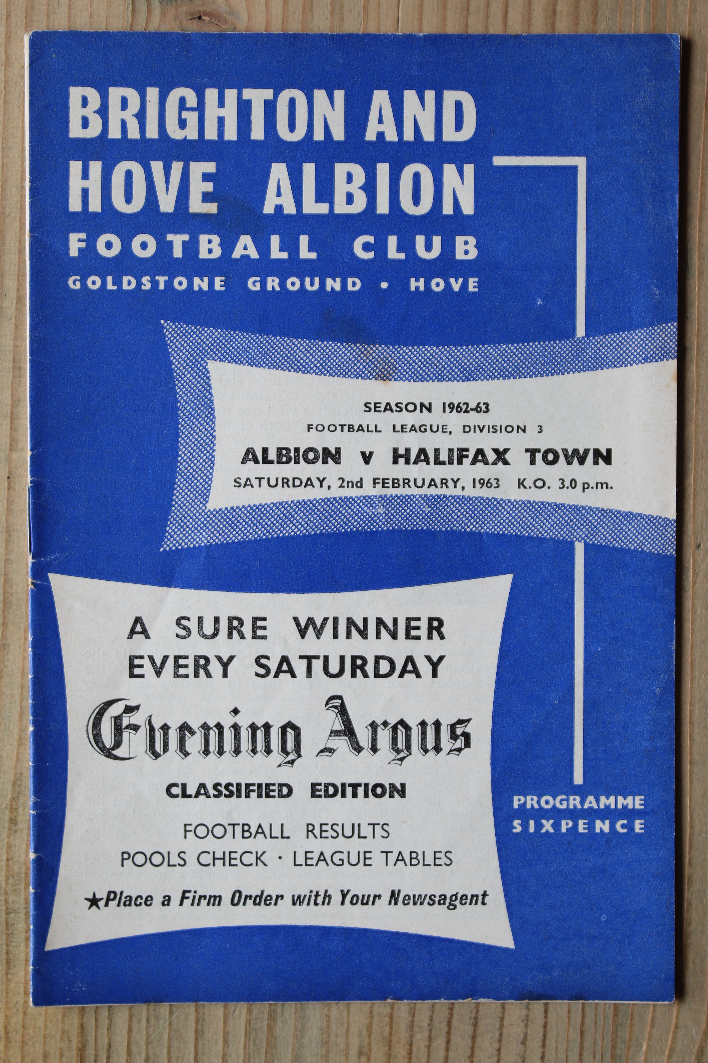 Brighton & Hove Albion FC v Halifax Town A.F.C