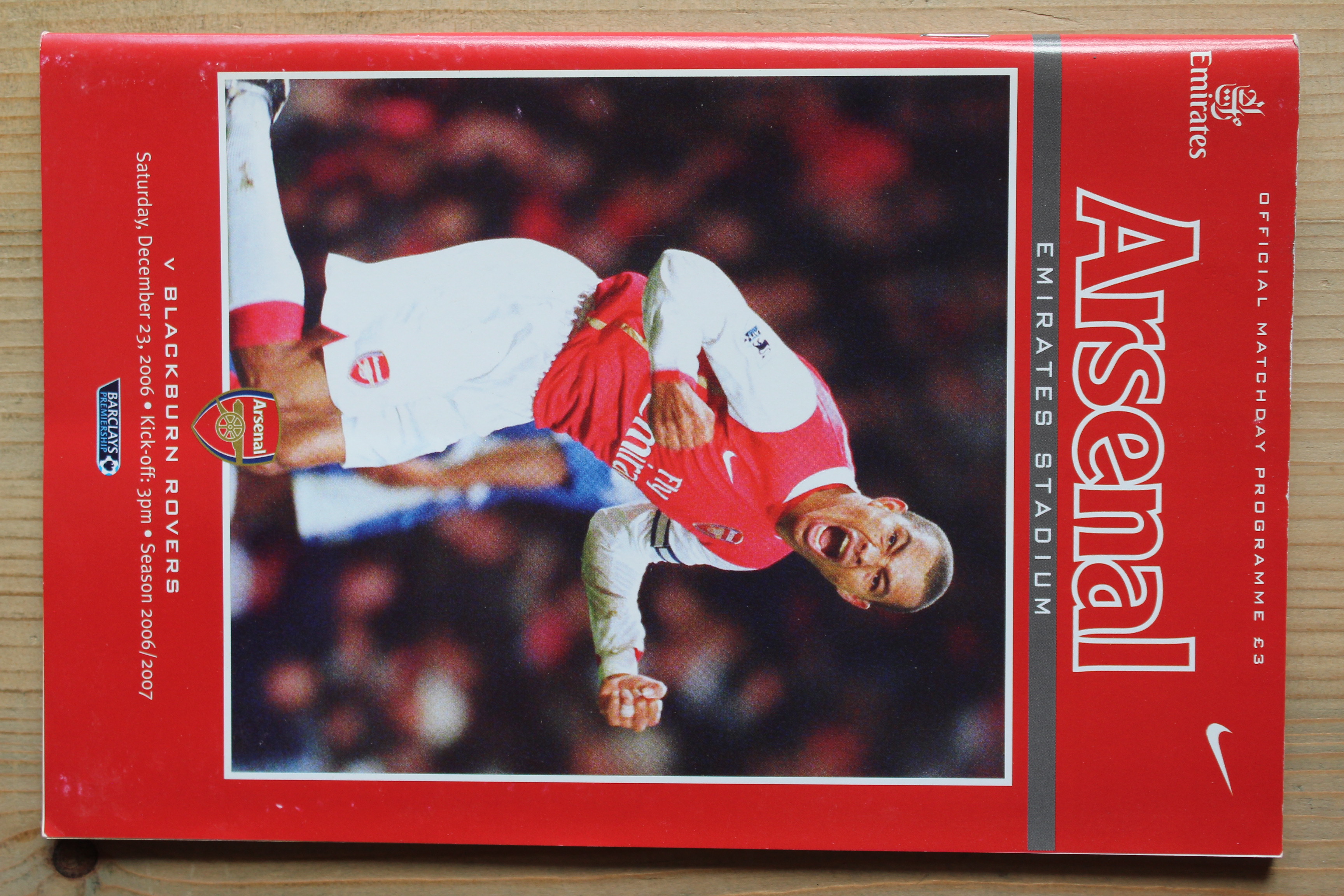Arsenal FC v Blackburn Rovers FC