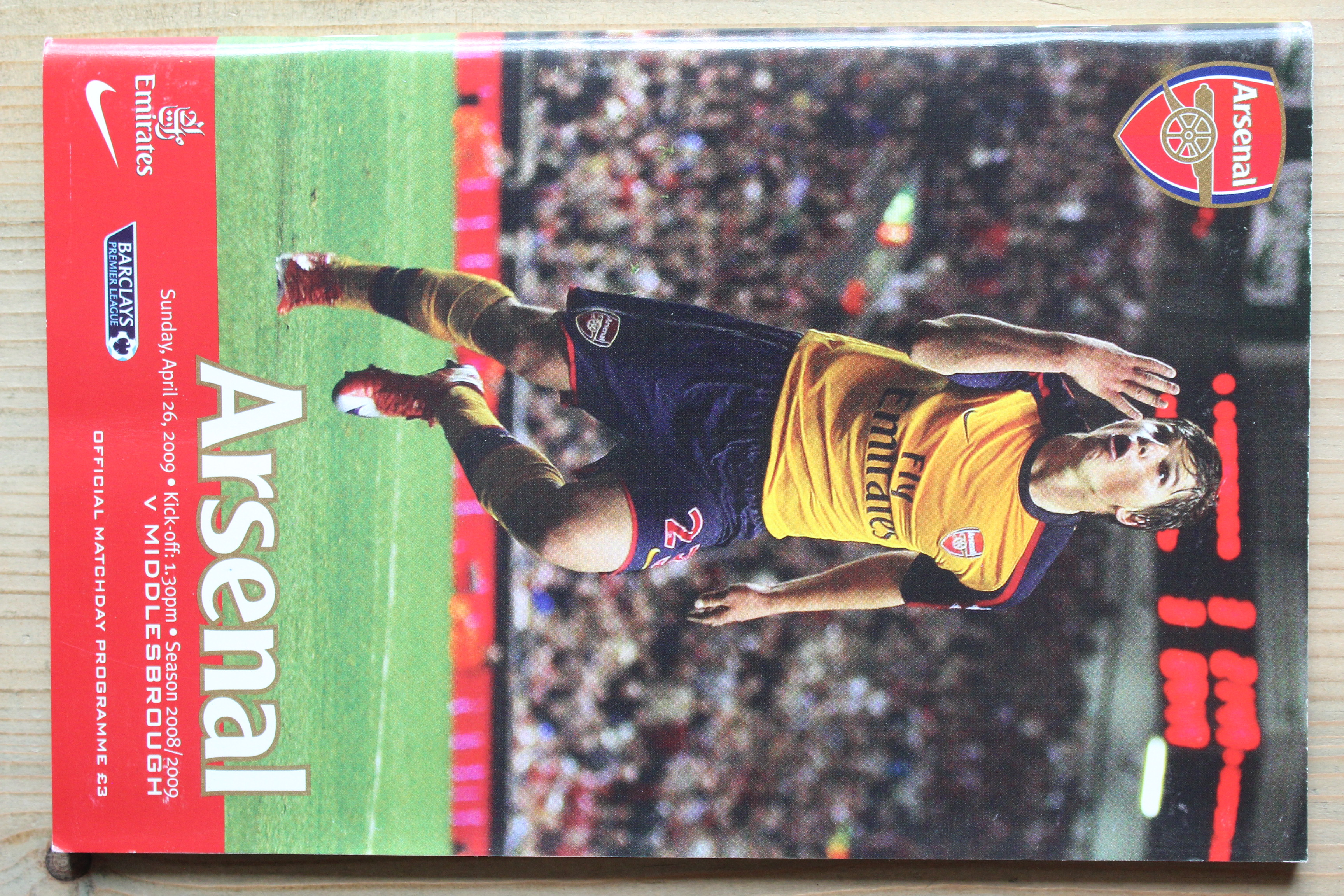Arsenal FC v Middlesbrough FC
